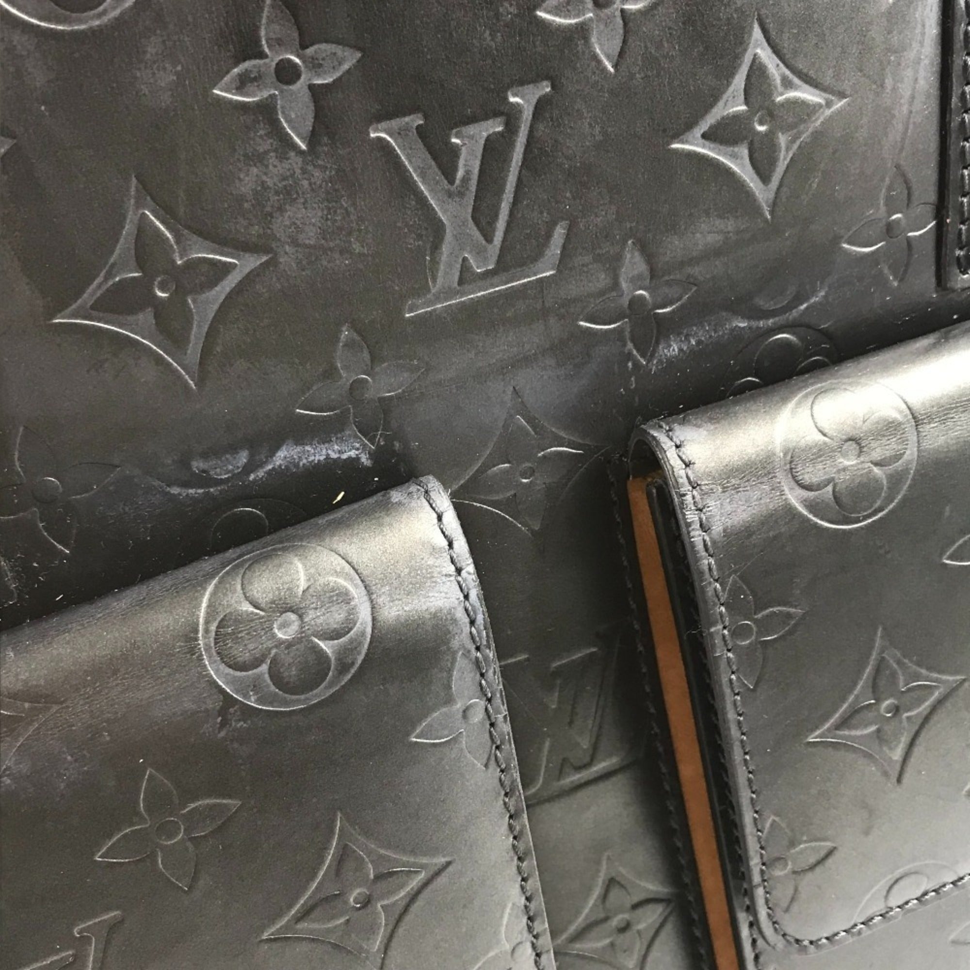 Louis Vuitton Monogram Mat Navy Monogram Mat Handbag Shoulder Bag Tote Bag (Pre-Owned)