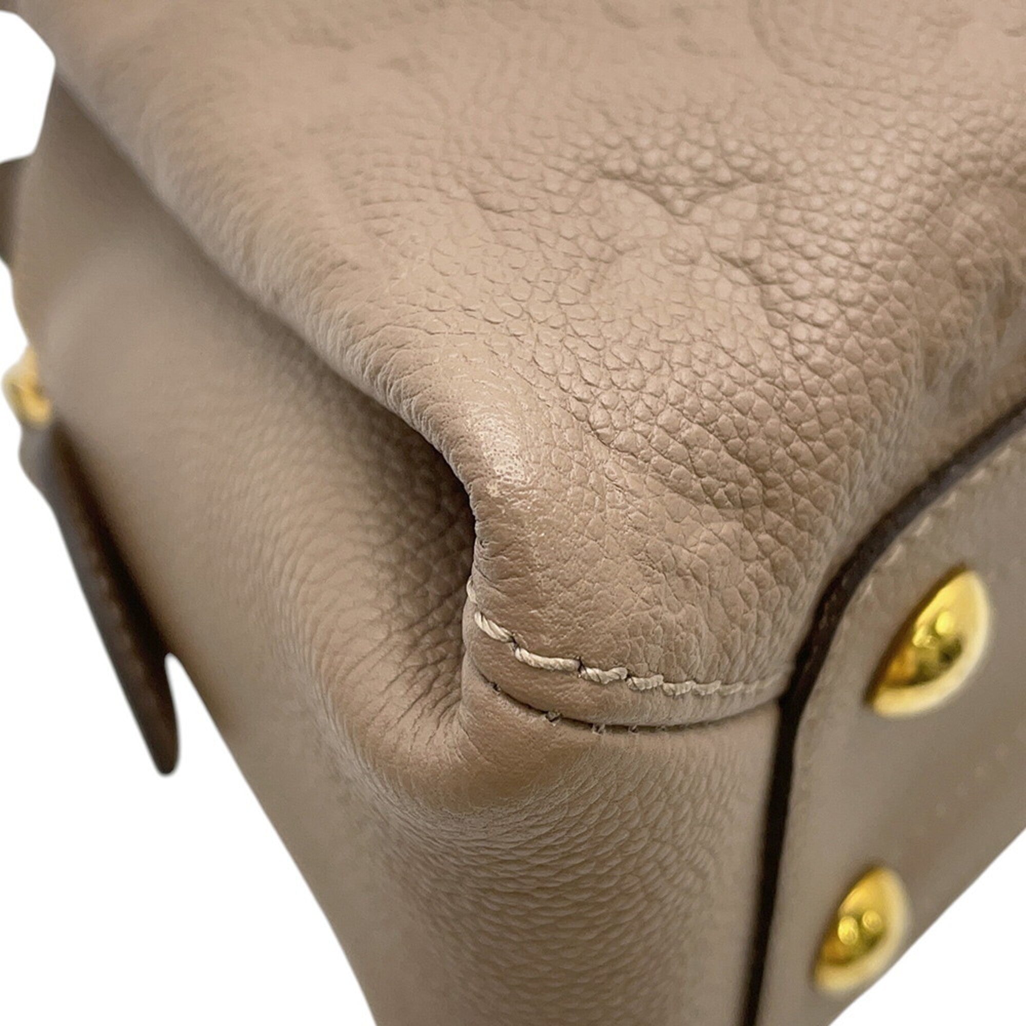 Louis Vuitton Taupe Monogram Empreinte Handbag Shoulder Bag (Pre-Owned)