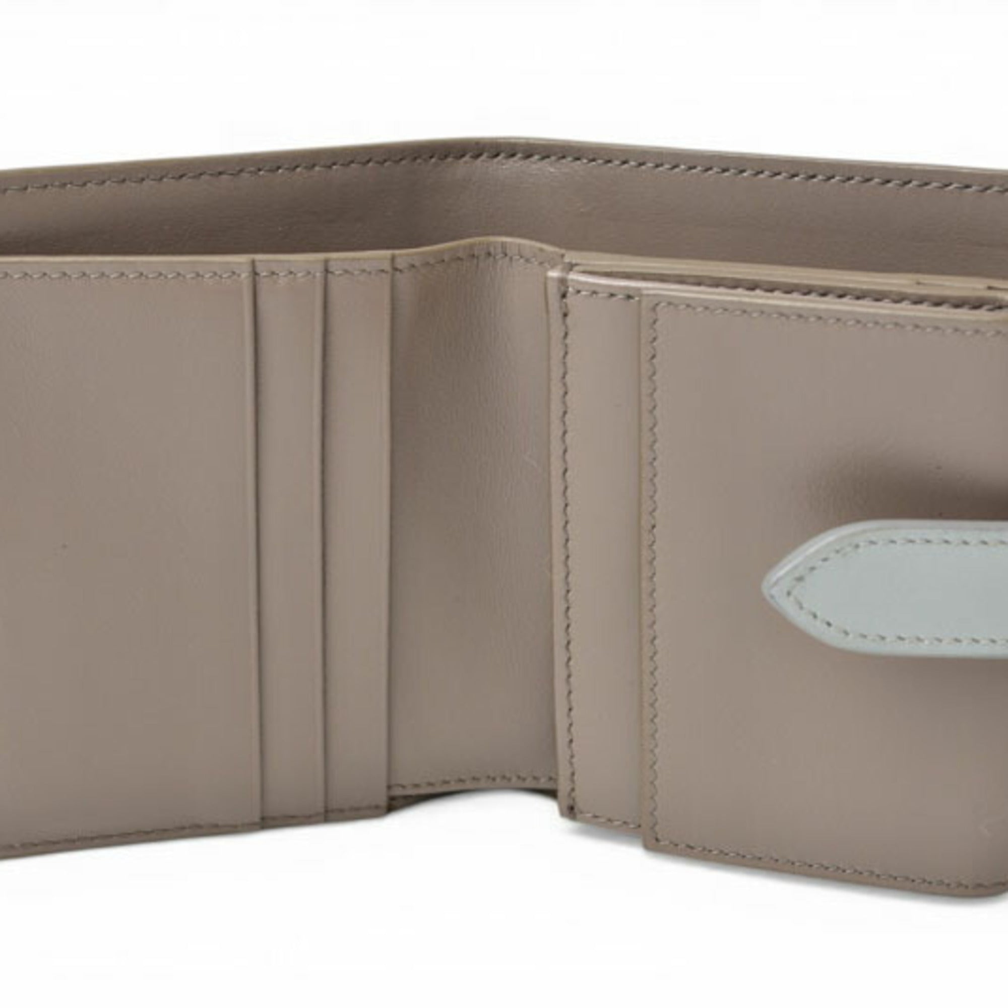 Celine Blue Gray Leather Wallet (Bi-Fold) (Pre-Owned)