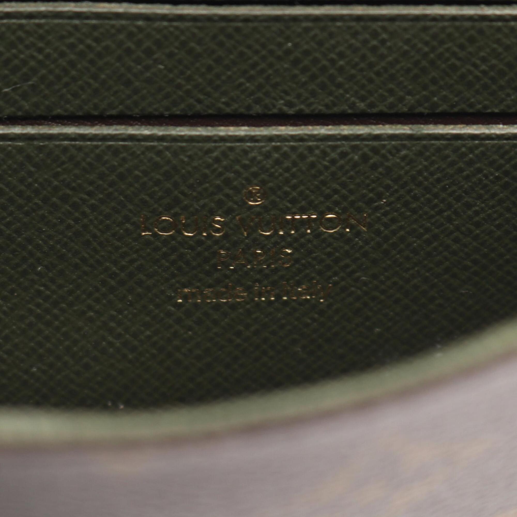 Louis Vuitton Brown Green Monogram Coated Canvas Pochette Shoulder Bag (Pre-Owned)