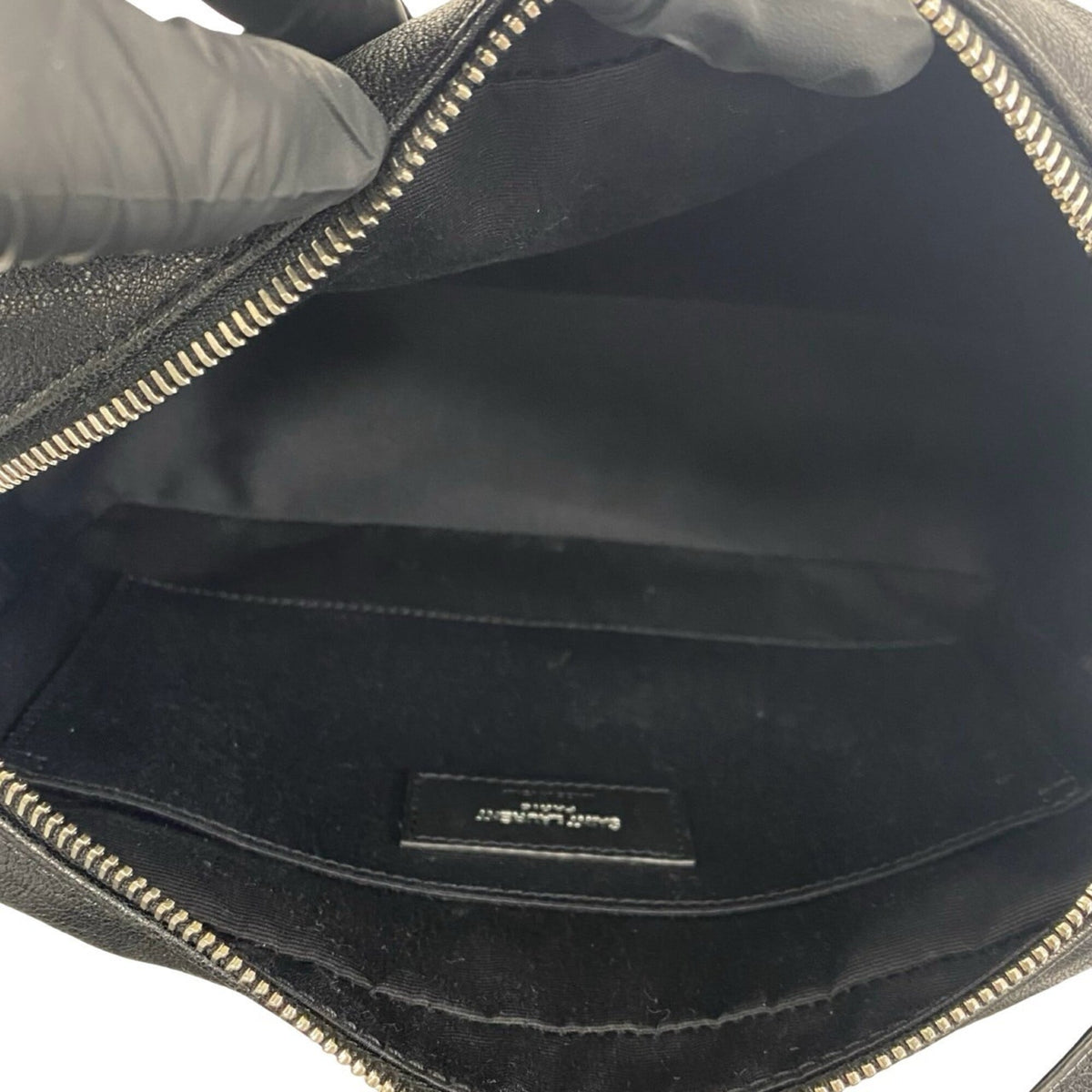 Yves Saint Laurent Black Leather Shoulder Bag (Pre-Owned)