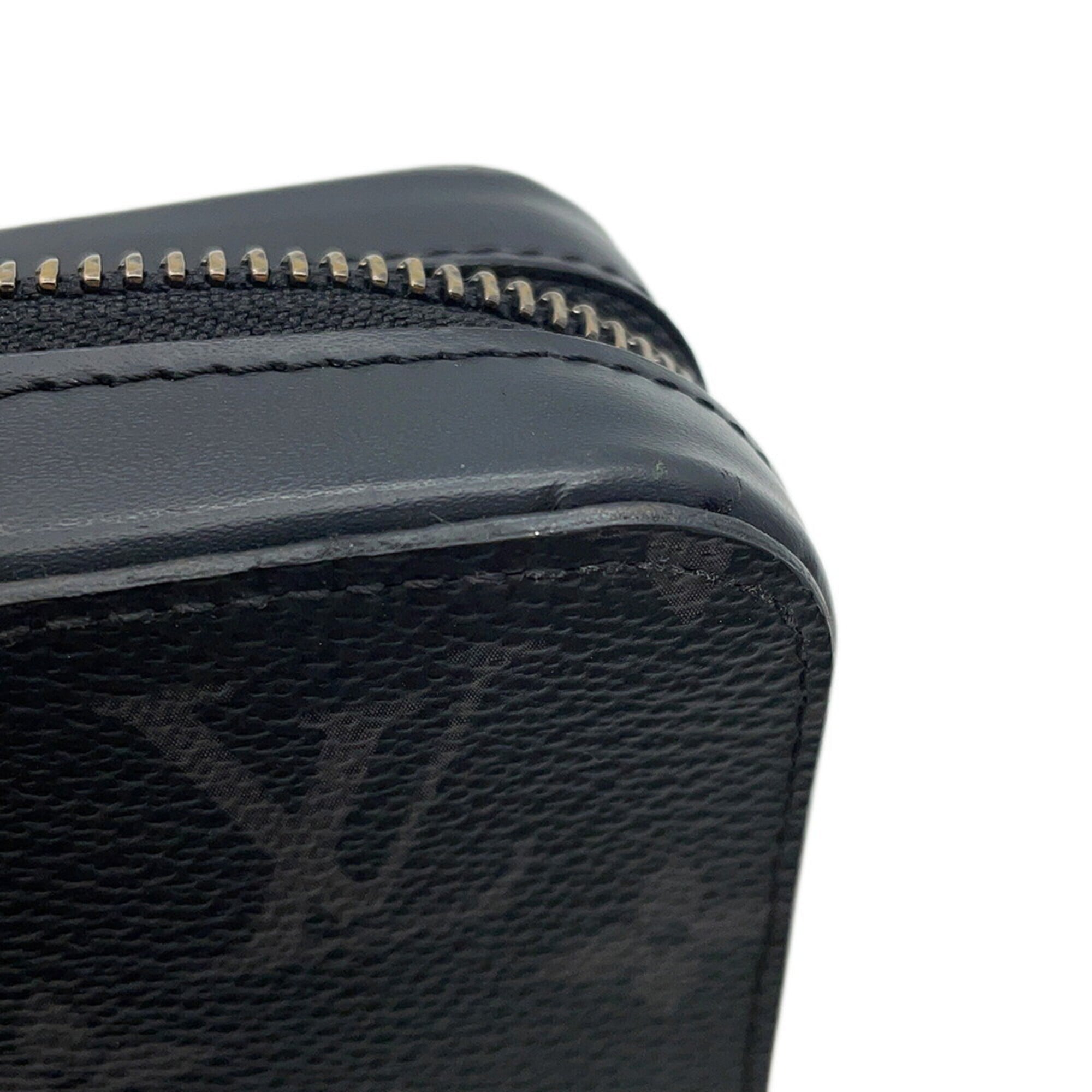 Louis Vuitton Monogram Eclipse Black Noir Monogram Eclipse Long Wallet (Bi-Fold) (Pre-Owned)