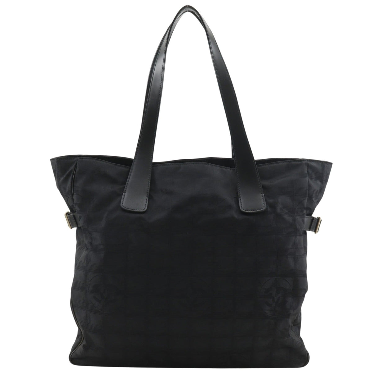 Chanel Black Nylon Canvas Tote Bag (Pre-Owned)