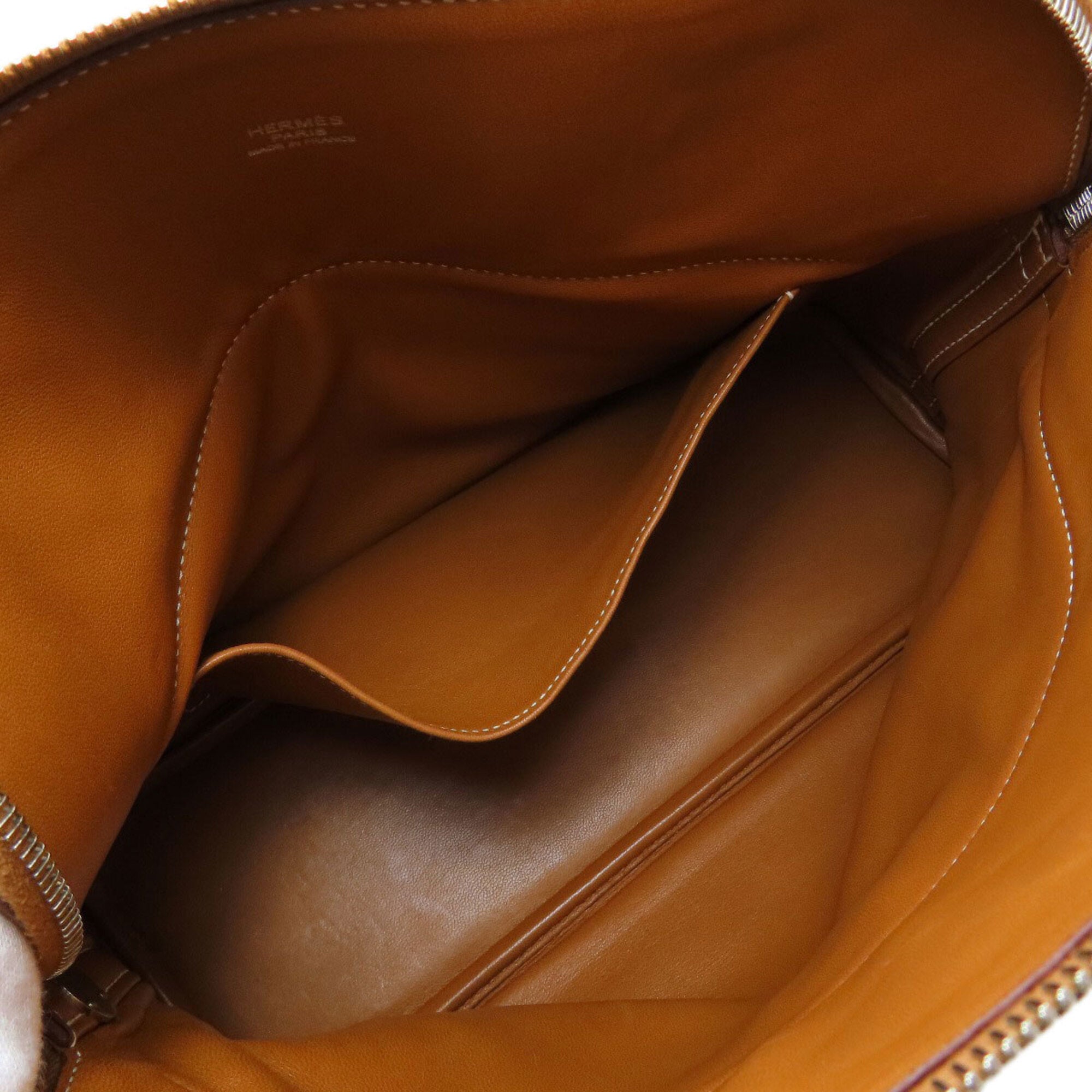Hermes Gold Leather Handbag (Pre-Owned)