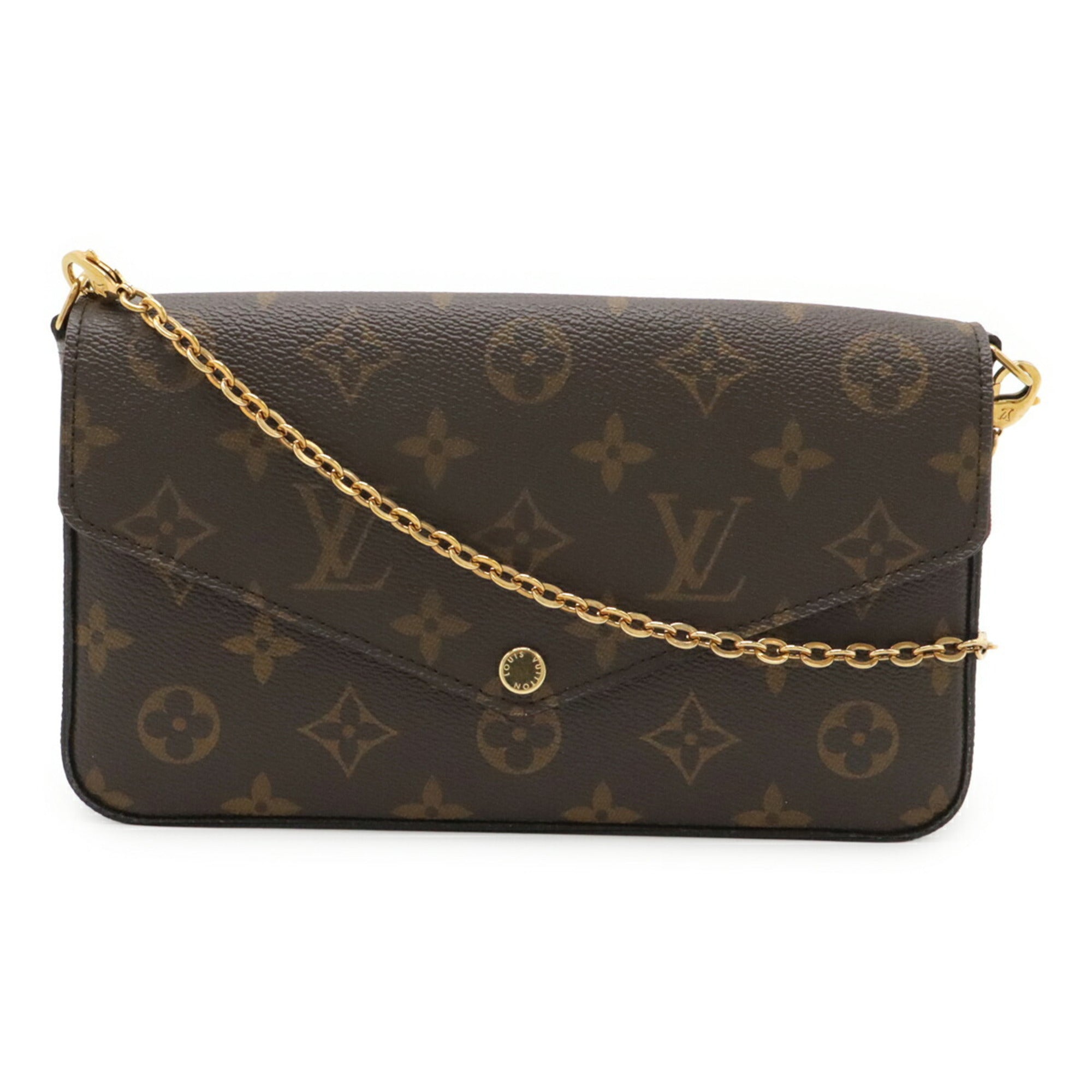 Louis Vuitton Monogram Fuchsia Monogram Pochette Shoulder Bag (Pre-Owned)