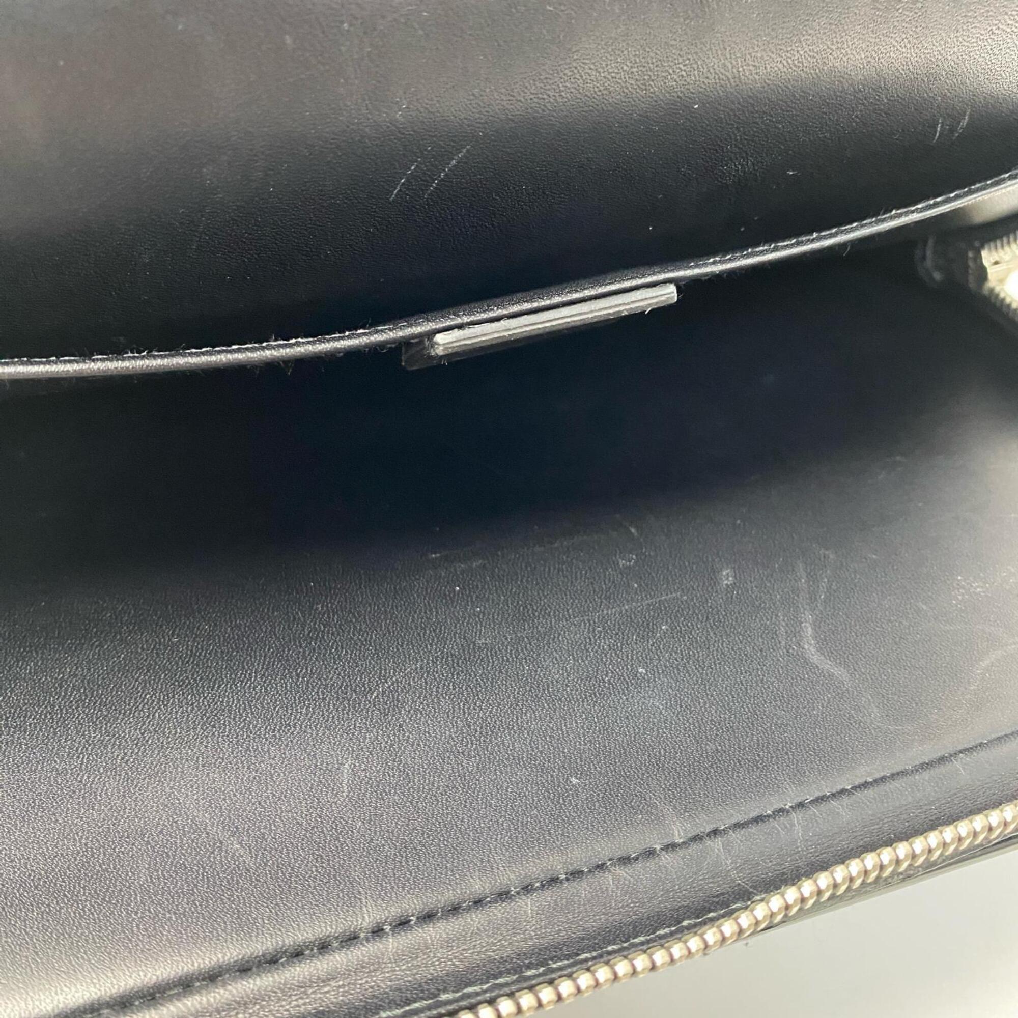 Dior Homme Black Leather Handbag (Pre-Owned)