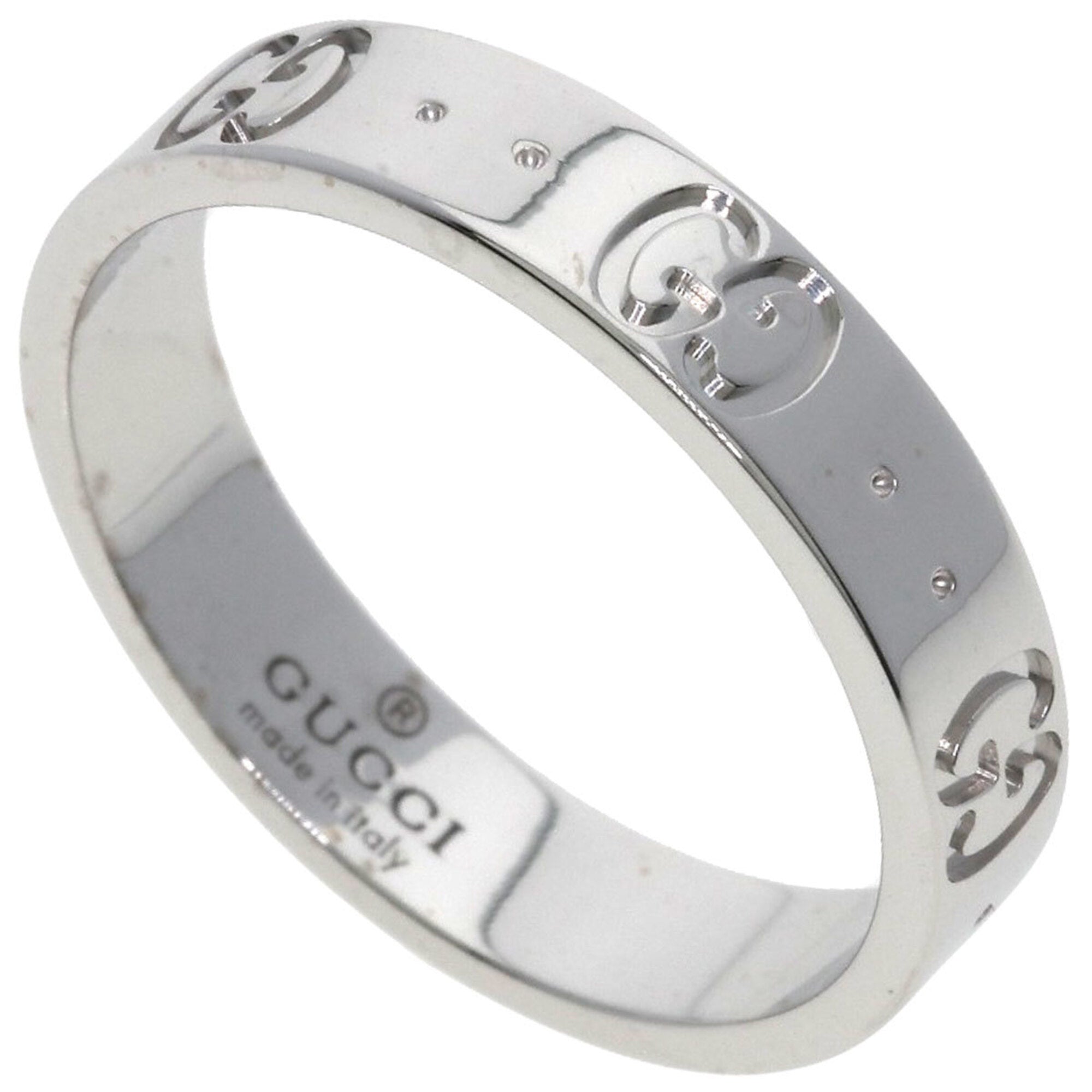 Gucci White Gold (18K) Band Ring (Pre-Owned)