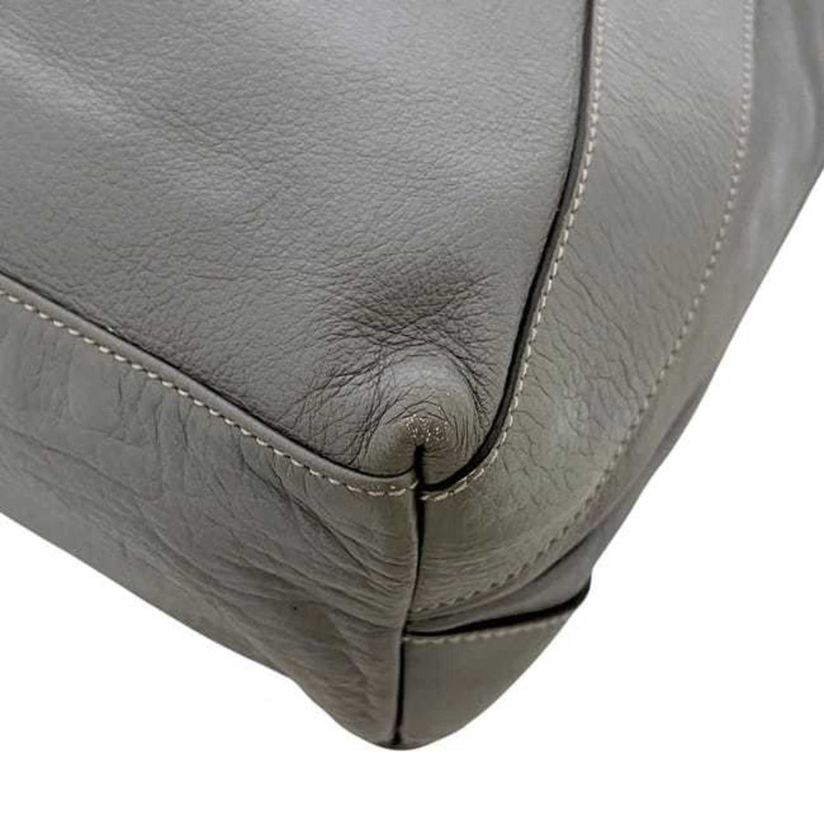 Gucci Hysteria Gray Leather Tote Bag (Pre-Owned)