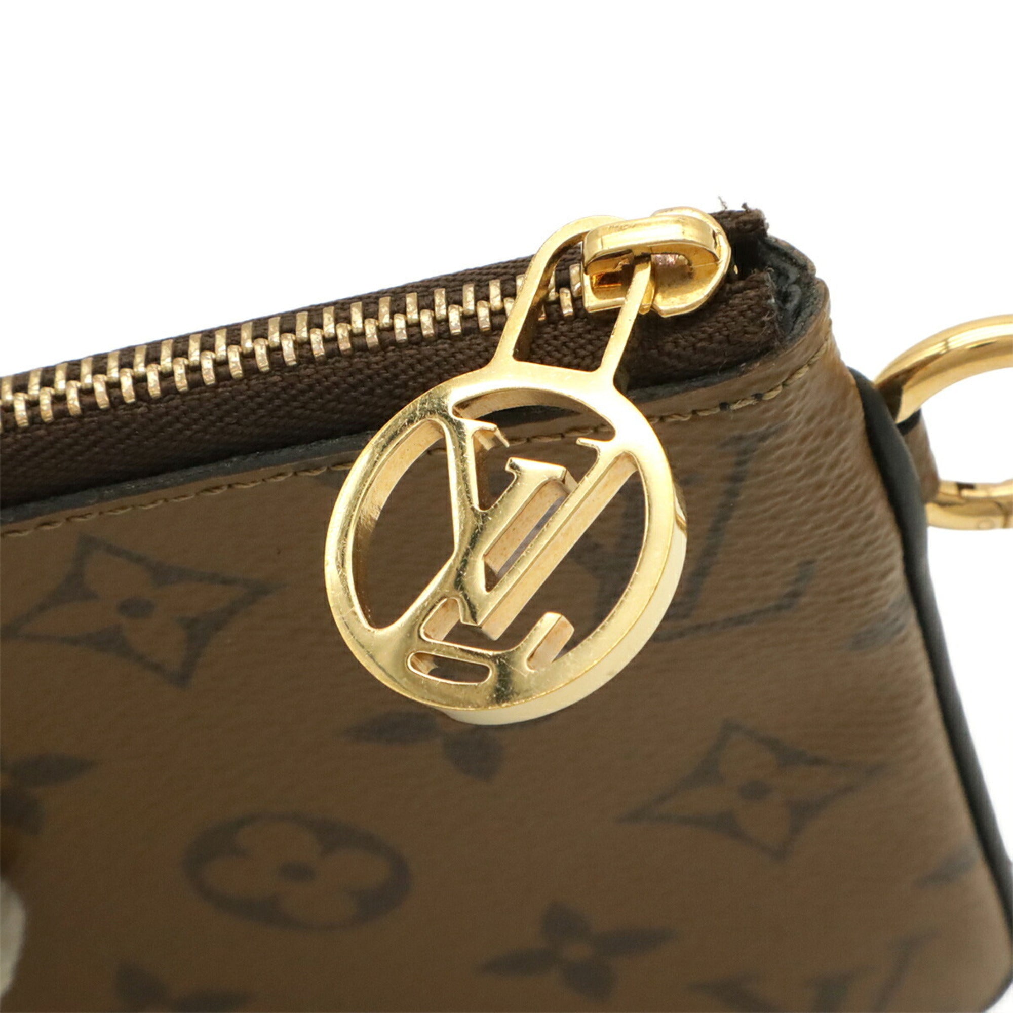 Louis Vuitton Brown Monogram Handbag Pochette Pouch (Pre-Owned)