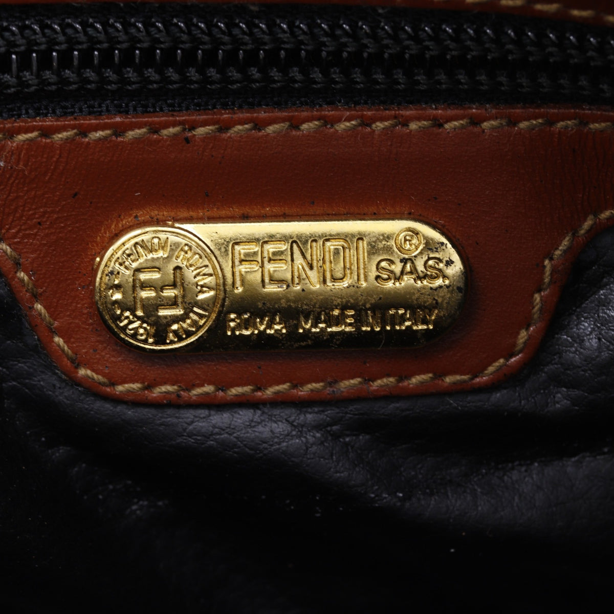 Fendi Brown Pvc Boston Bag (Pre-Owned)