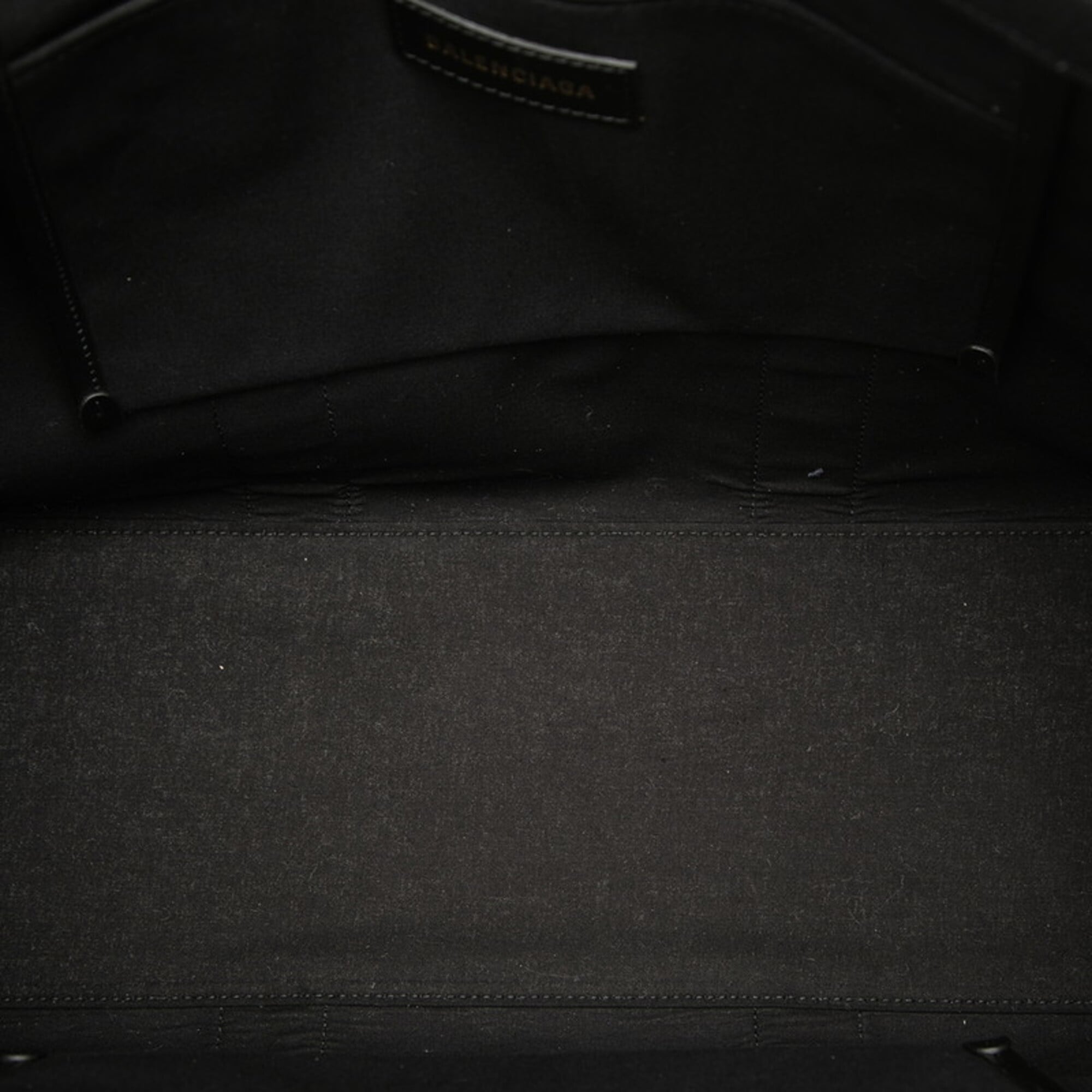 Balenciaga Black Canvas Shoulder Bag Tote Bag (Pre-Owned)
