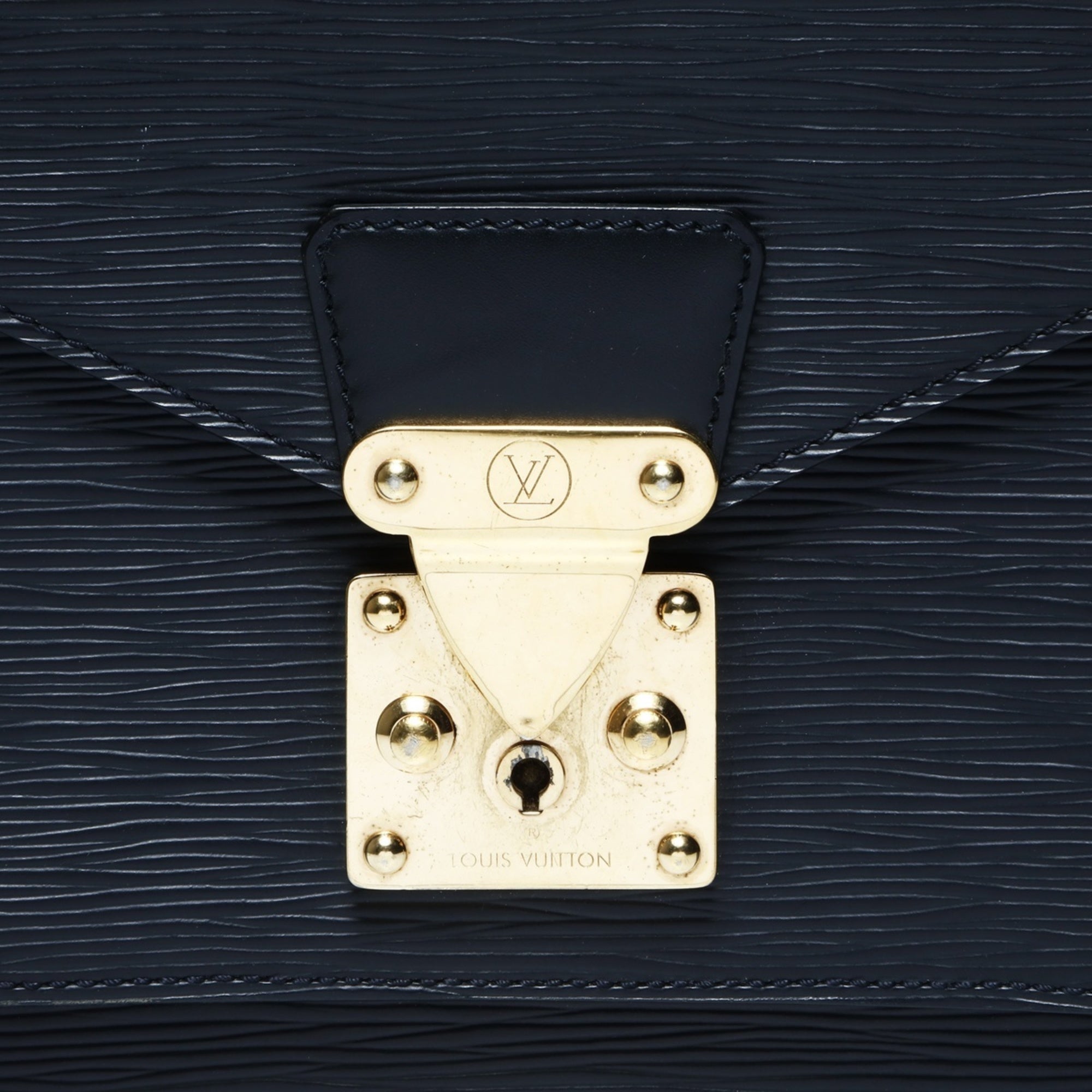 Louis Vuitton Epi Black Epi Leather Handbag (Pre-Owned)