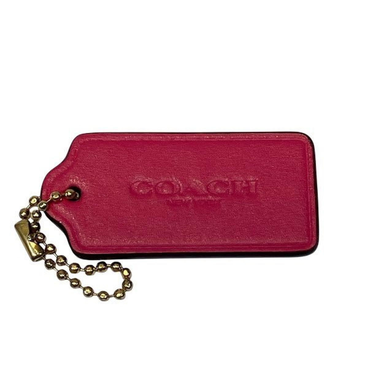 Coach Beige Pink Pvc Leather Handbag Shoulder Bag Tote Bag (Pre-Owned)