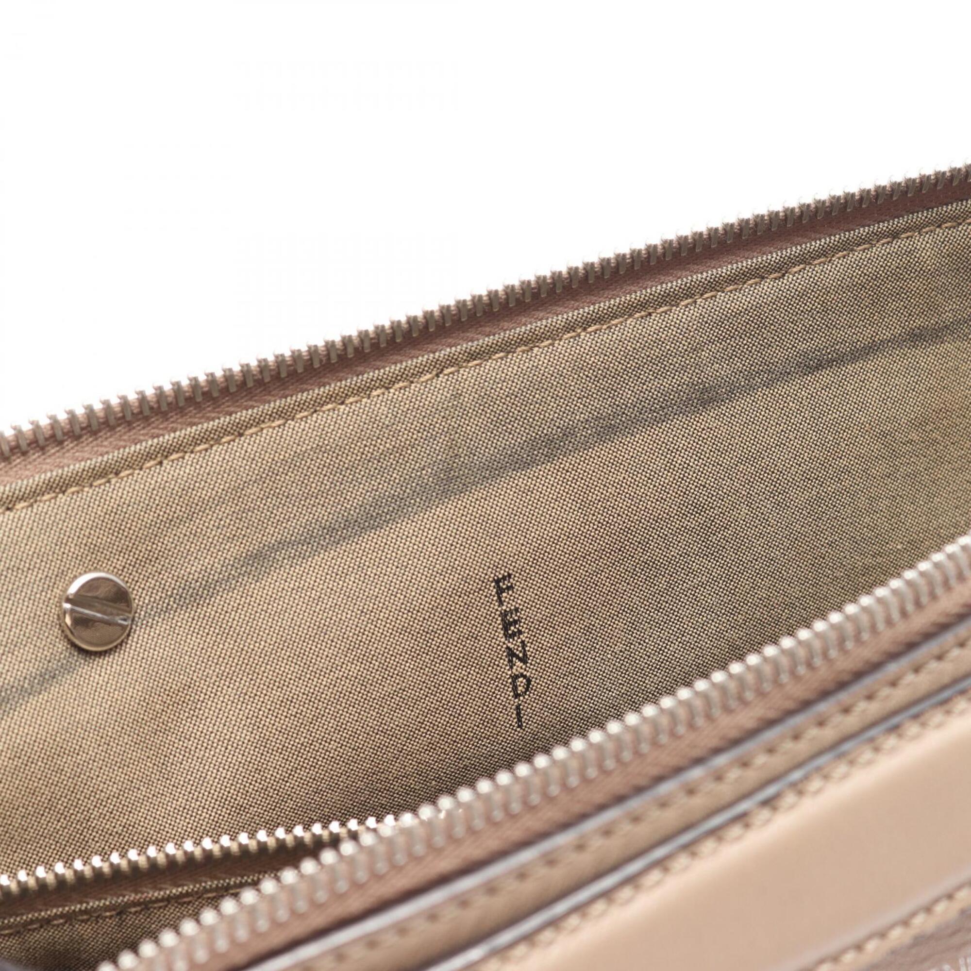 Fendi Beige Leather Handbag (Pre-Owned)