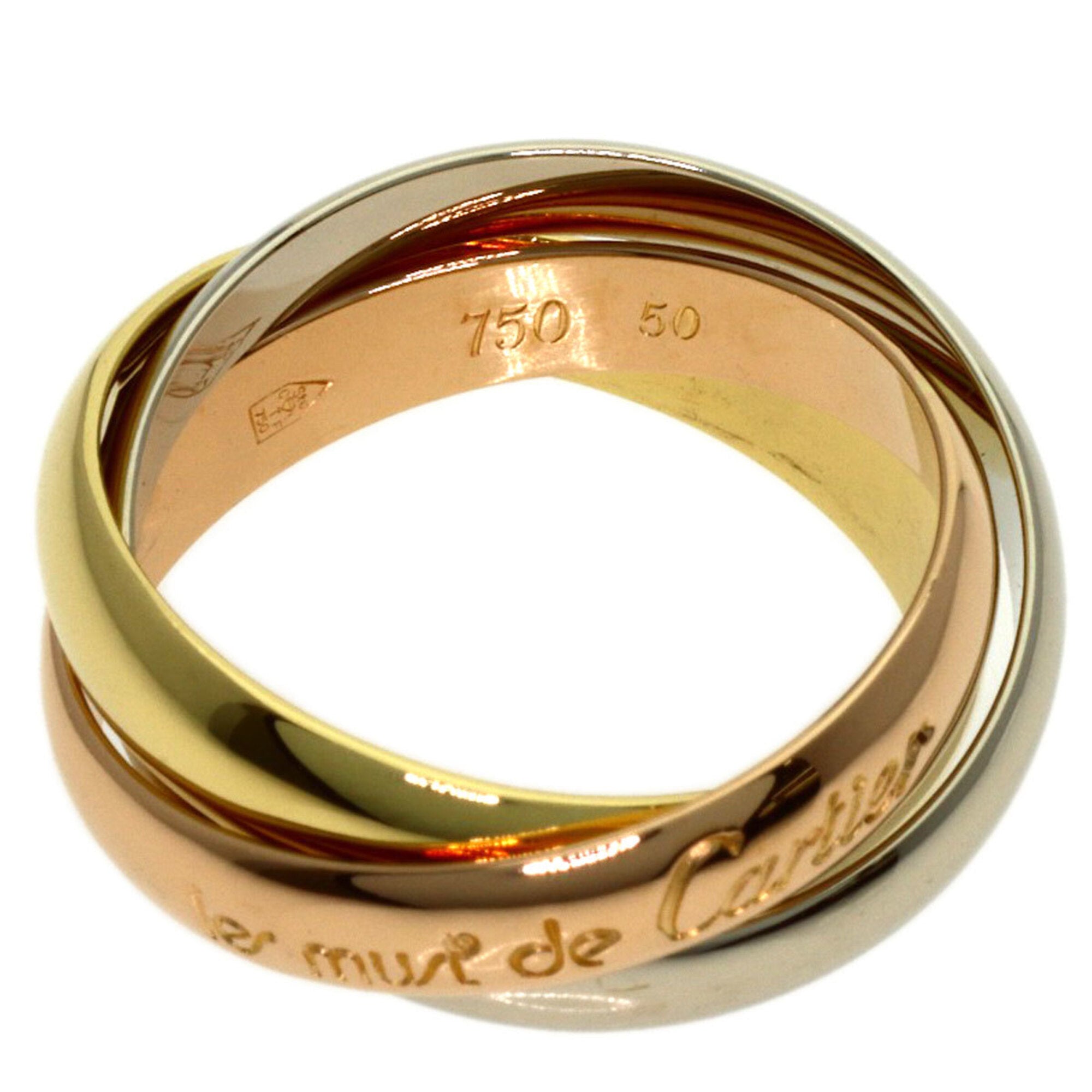 Cartier Yellow Gold (18K) Pink Gold (18K) White Gold (18K) Band Ring (Pre-Owned)