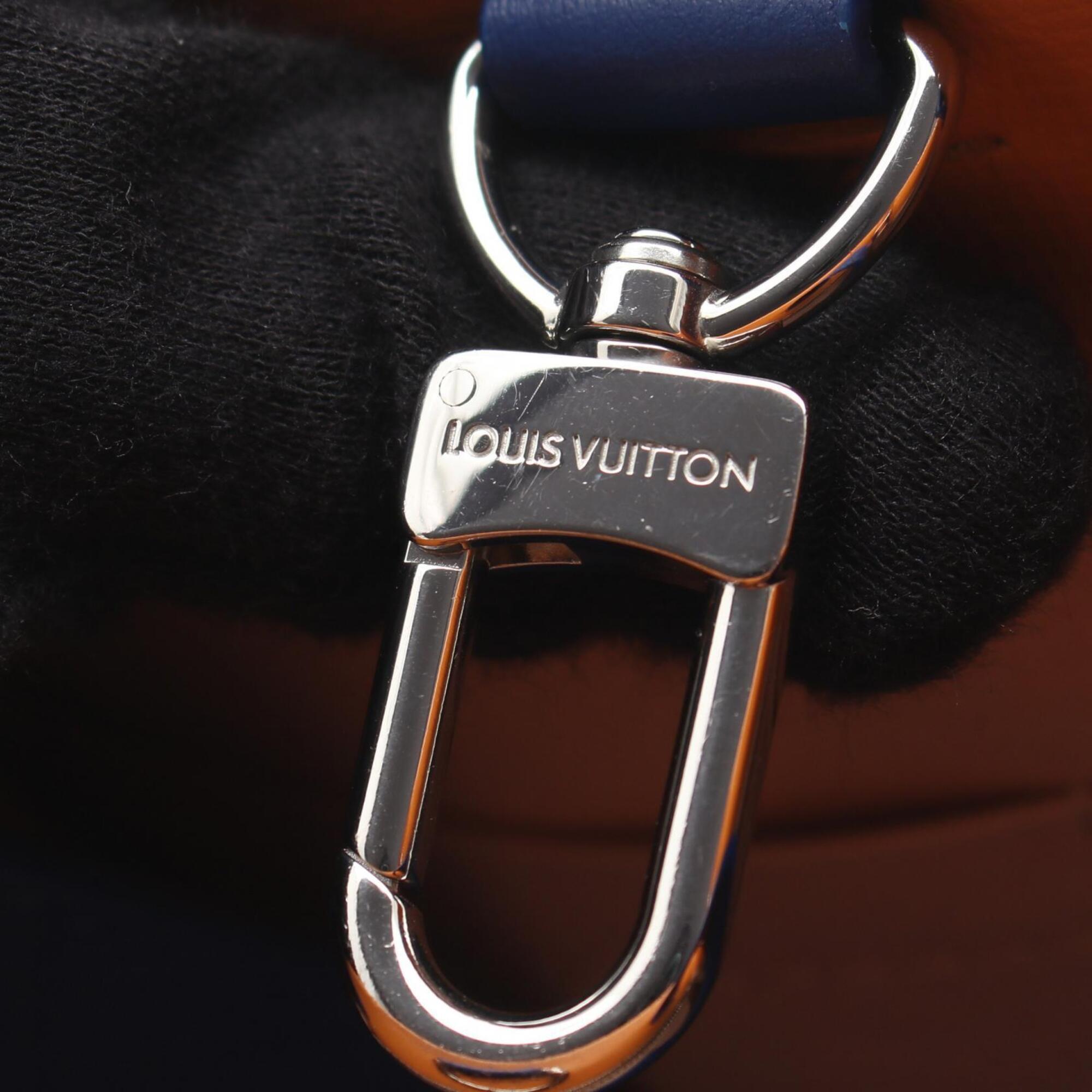 Louis Vuitton Blue Orange Leather Handbag (Pre-Owned)