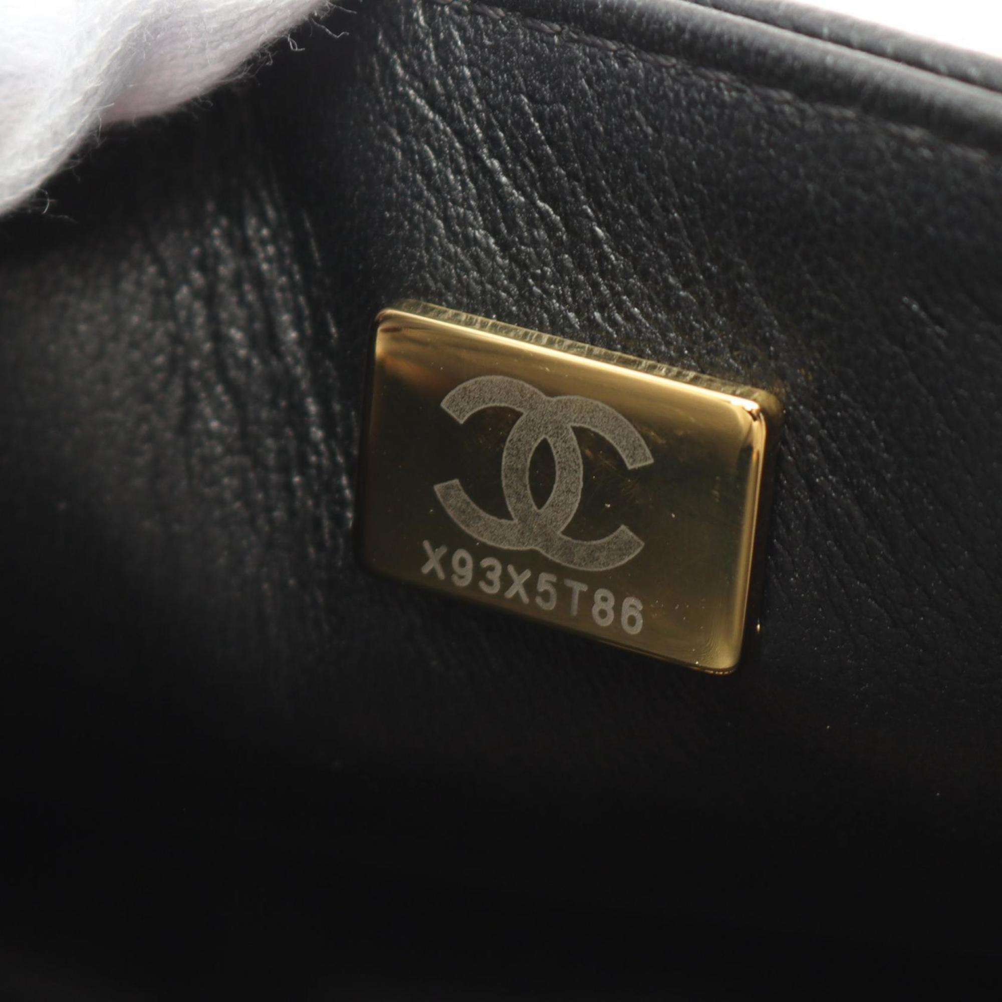 Chanel Black Caviar Leather Shoulder Bag (Pre-Owned)