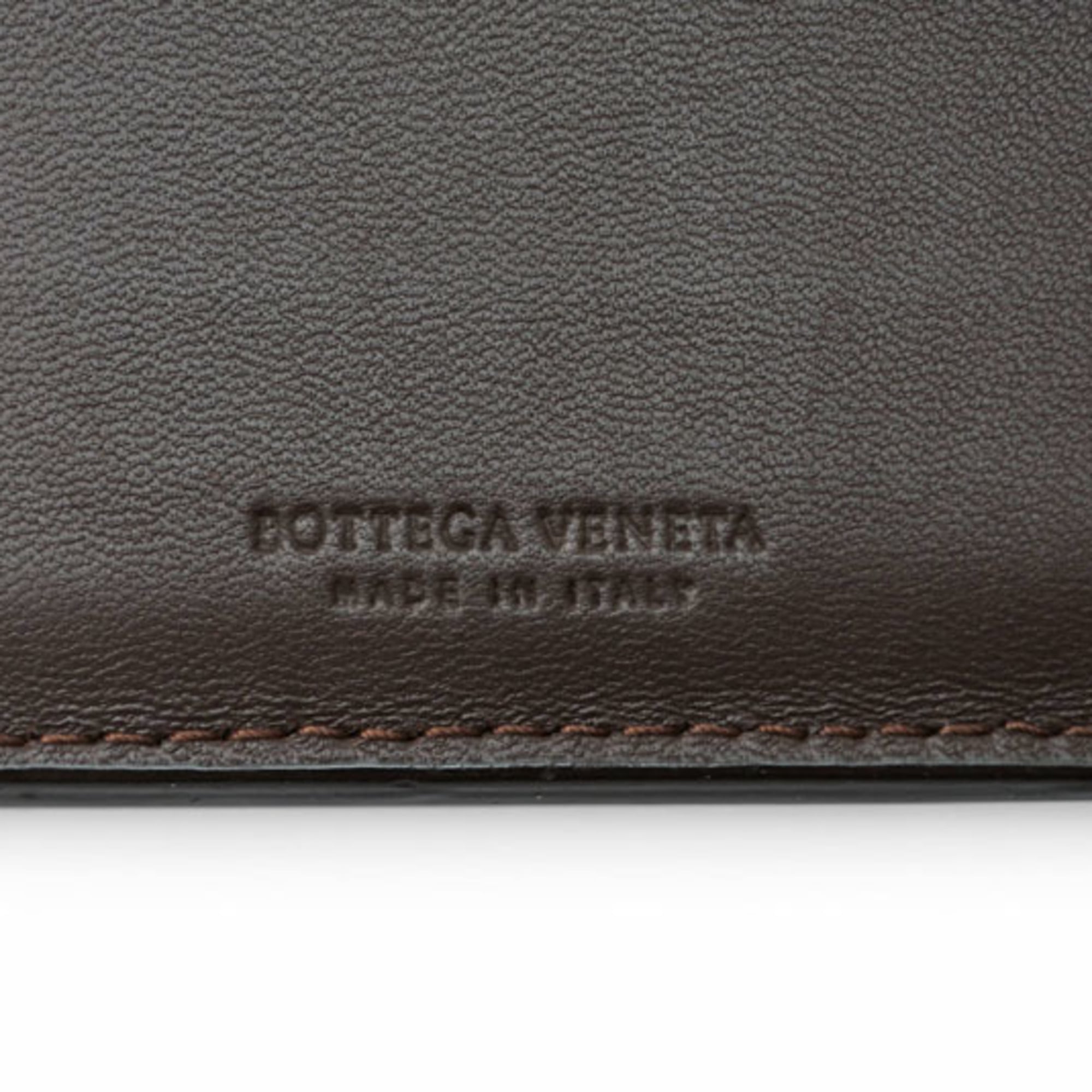 Bottega Veneta Intrecciato Dark Brown Wallet (Bi-Fold) (Pre-Owned)