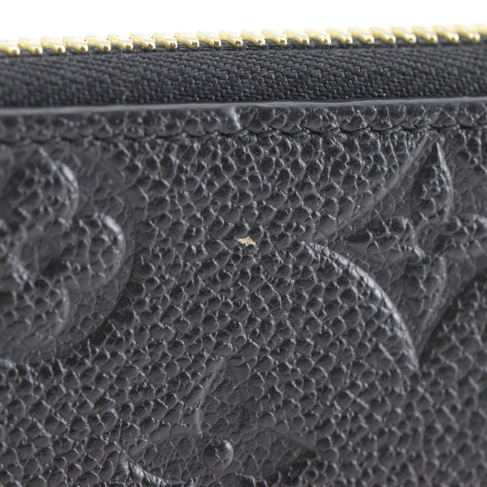 Louis Vuitton Monogram Empreinte Black Noir Monogram Empreinte Long Wallet (Bi-Fold) (Pre-Owned)
