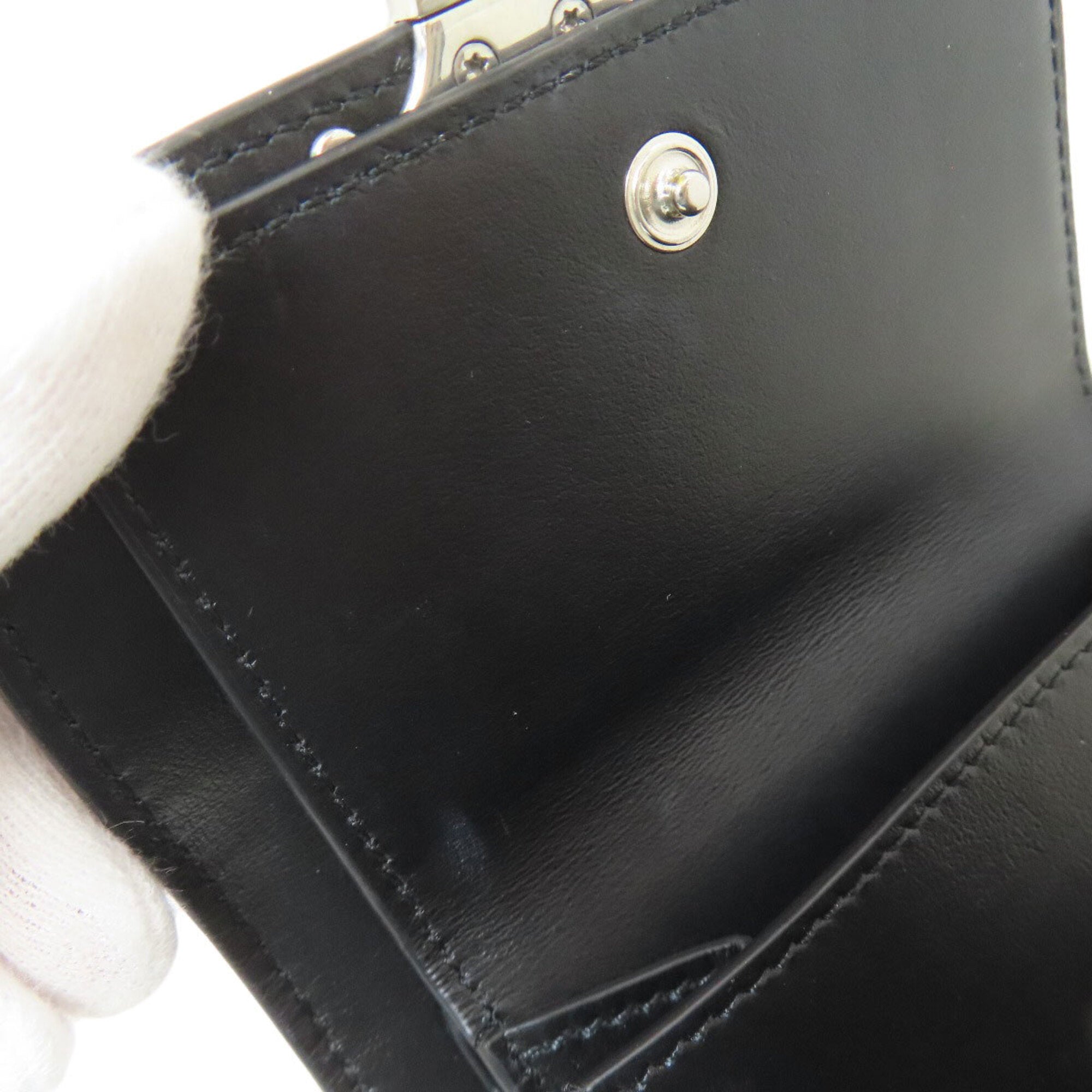 Celine Black Leather Wallet (Tri-Fold) (Pre-Owned)