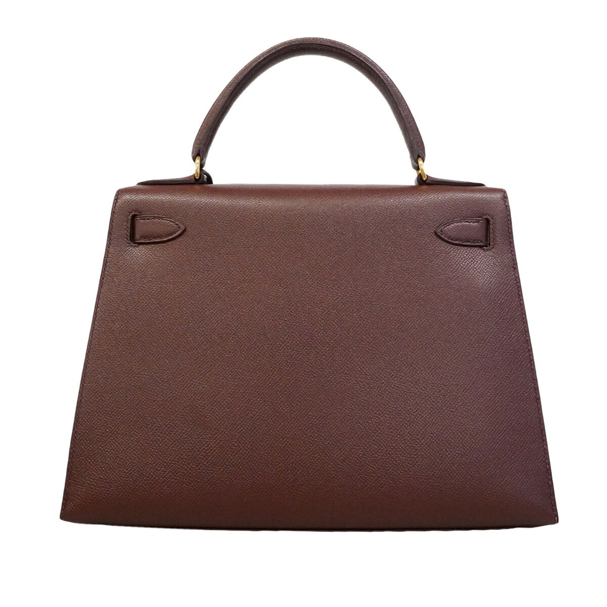 Hermes Brown Courchevel Leather Handbag (Pre-Owned)