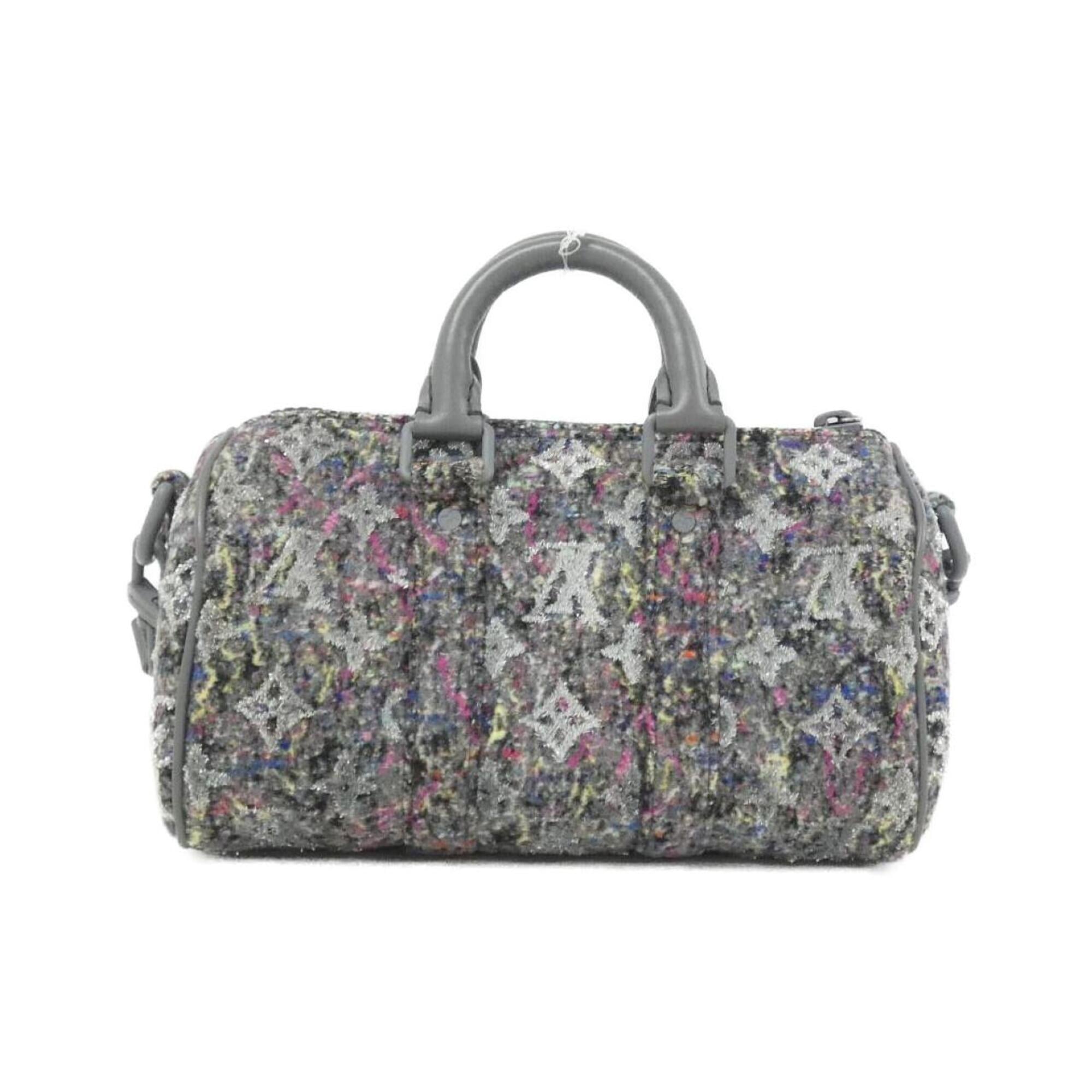Louis Vuitton Gris Wool Felt Boston Bag (Pre-Owned)