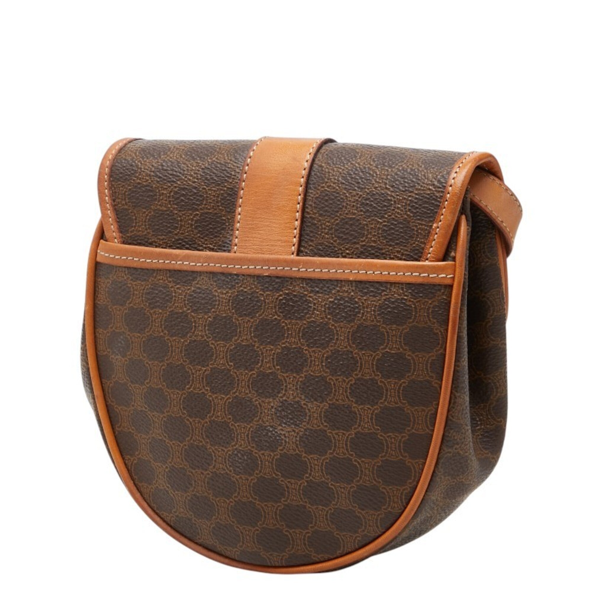 Celine Brown Pvc Leather Shoulder Bag (Pre-Owned)