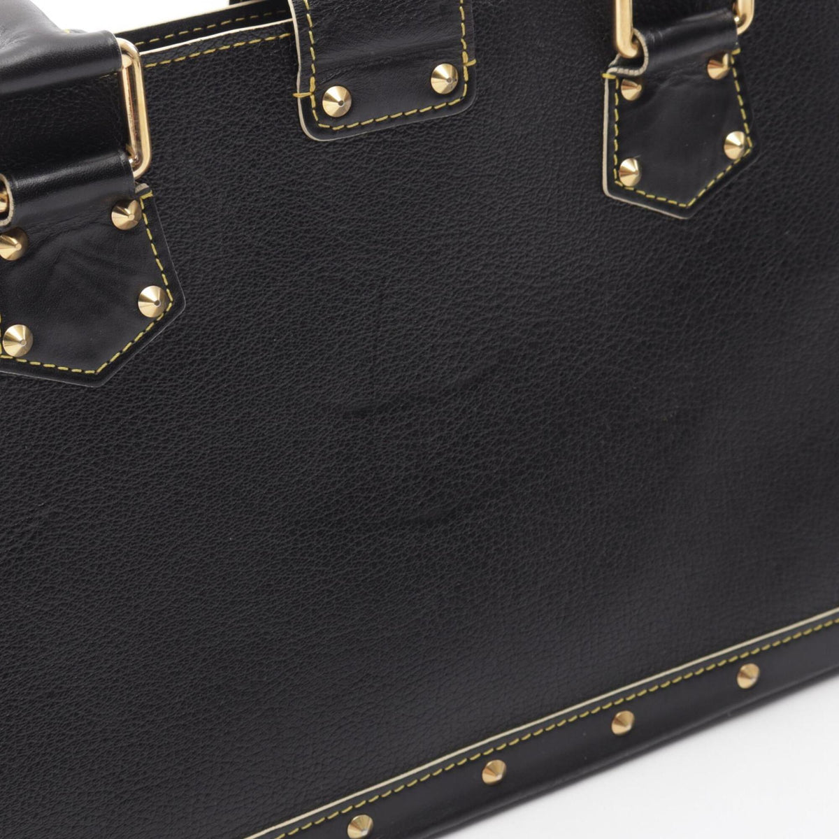 Louis Vuitton Black Noir Leather Handbag (Pre-Owned)