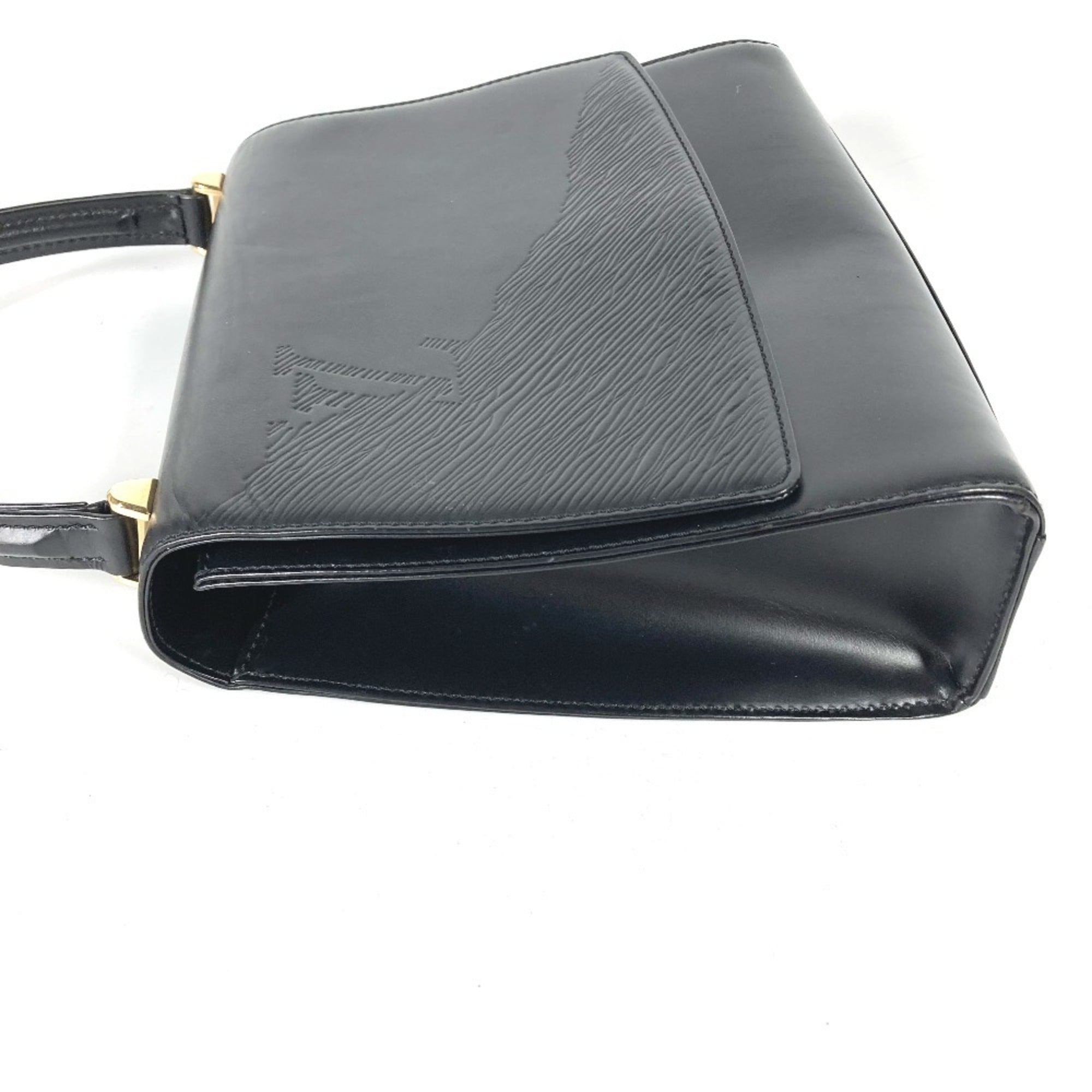 Louis Vuitton Black Noir Leather Handbag (Pre-Owned)