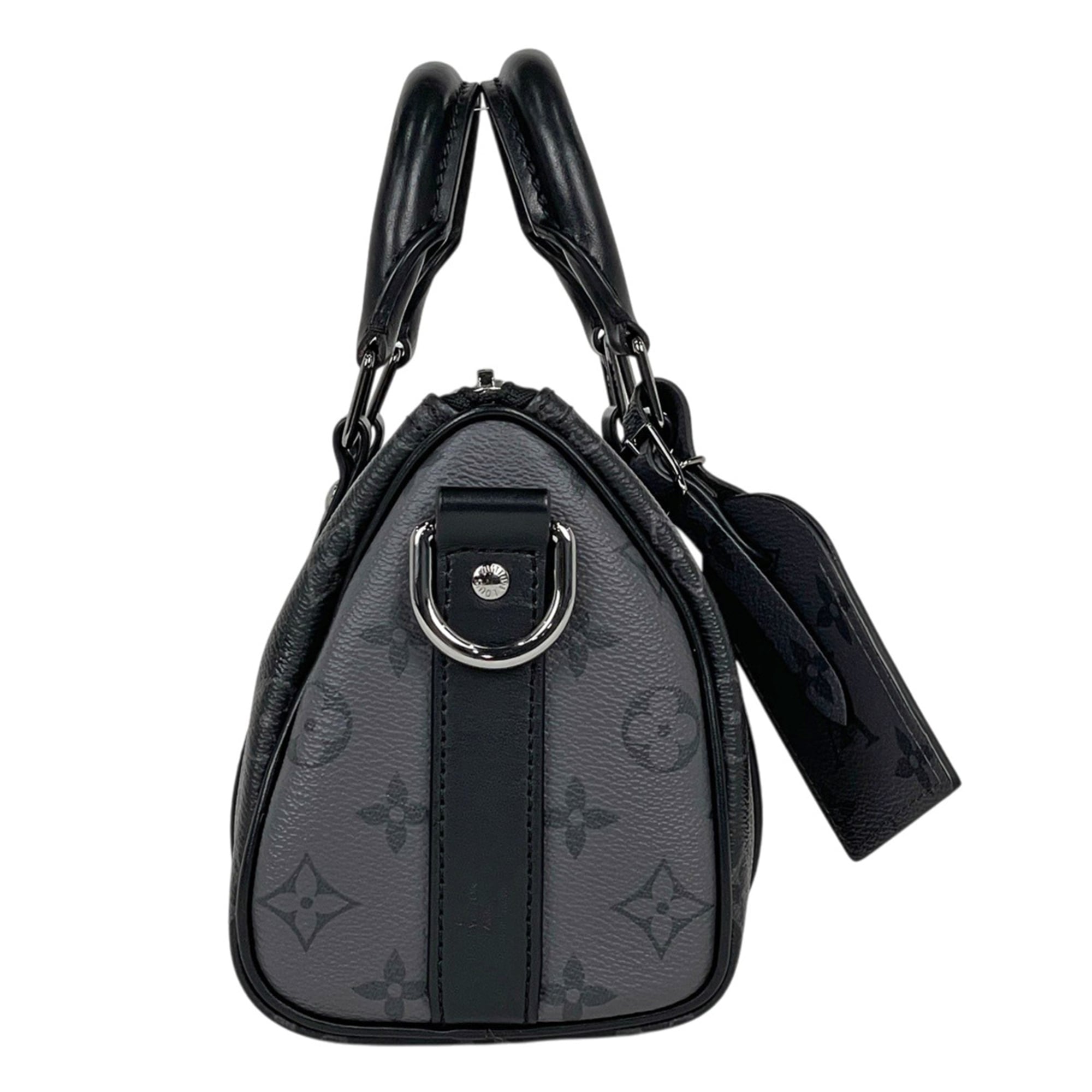 Louis Vuitton Black Gray Monogram Eclipse Noir Monogram Eclipse Tote Bag (Pre-Owned)
