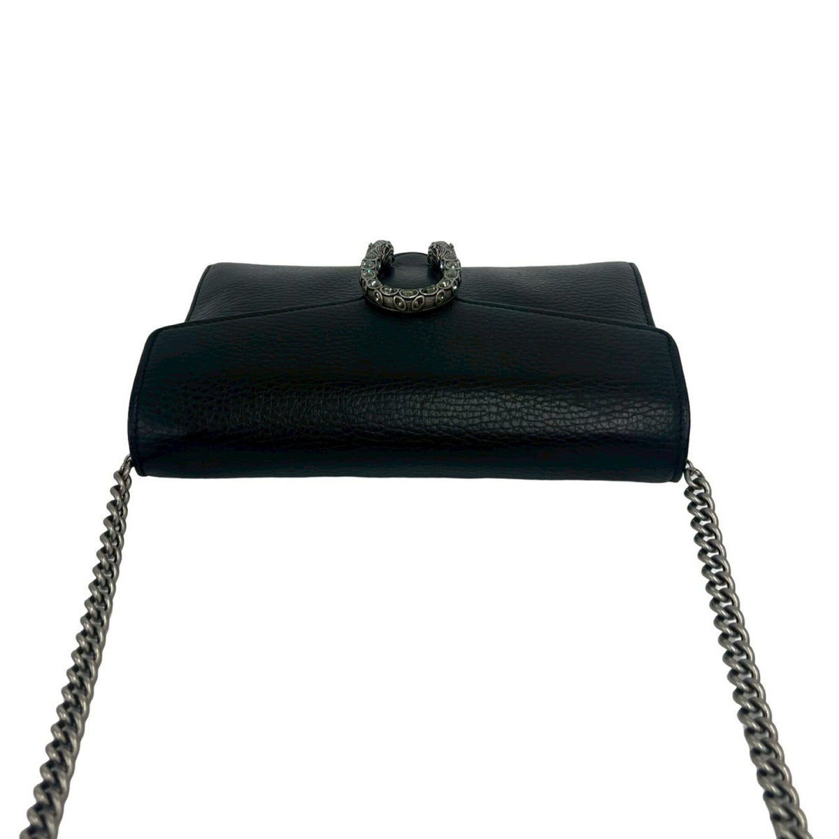 Gucci Black Leather Pochette Shoulder Bag (Pre-Owned)