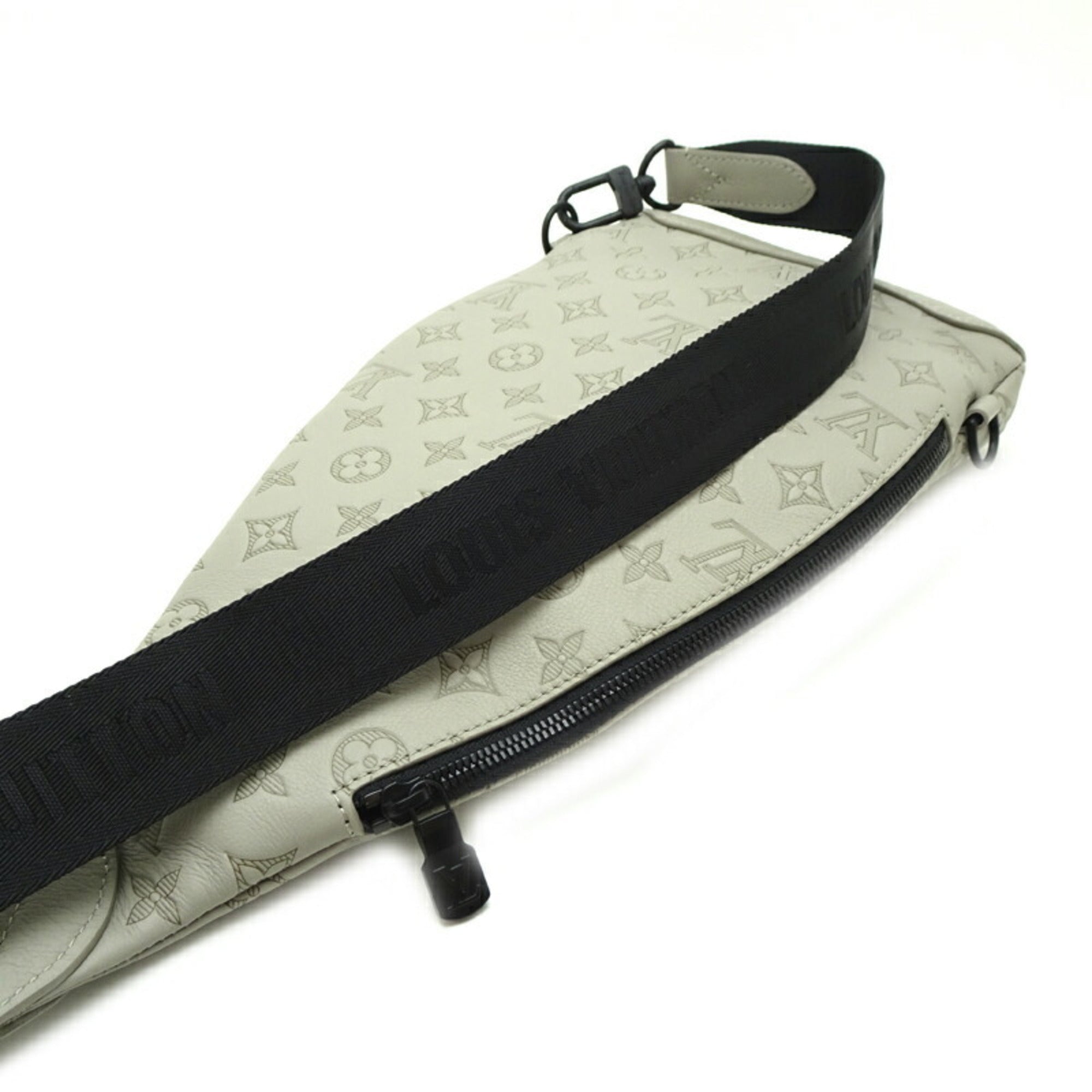 Louis Vuitton Gray Sable Monogram Shadow Pouch Sling Bag (Pre-Owned)