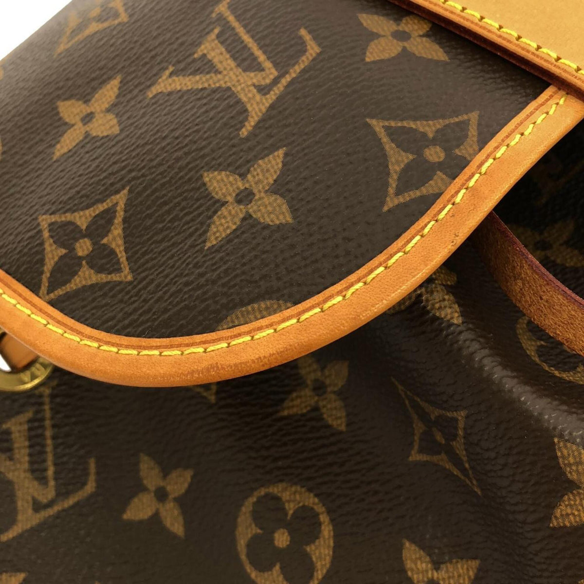 Louis Vuitton Marron Monogram Coated Canvas Backpack (Pre-Owned)