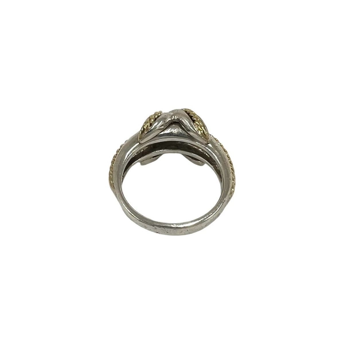 Tiffany Gold Silver Yellow Gold (18K) Silver 925 Band Ring (Pre-Owned)