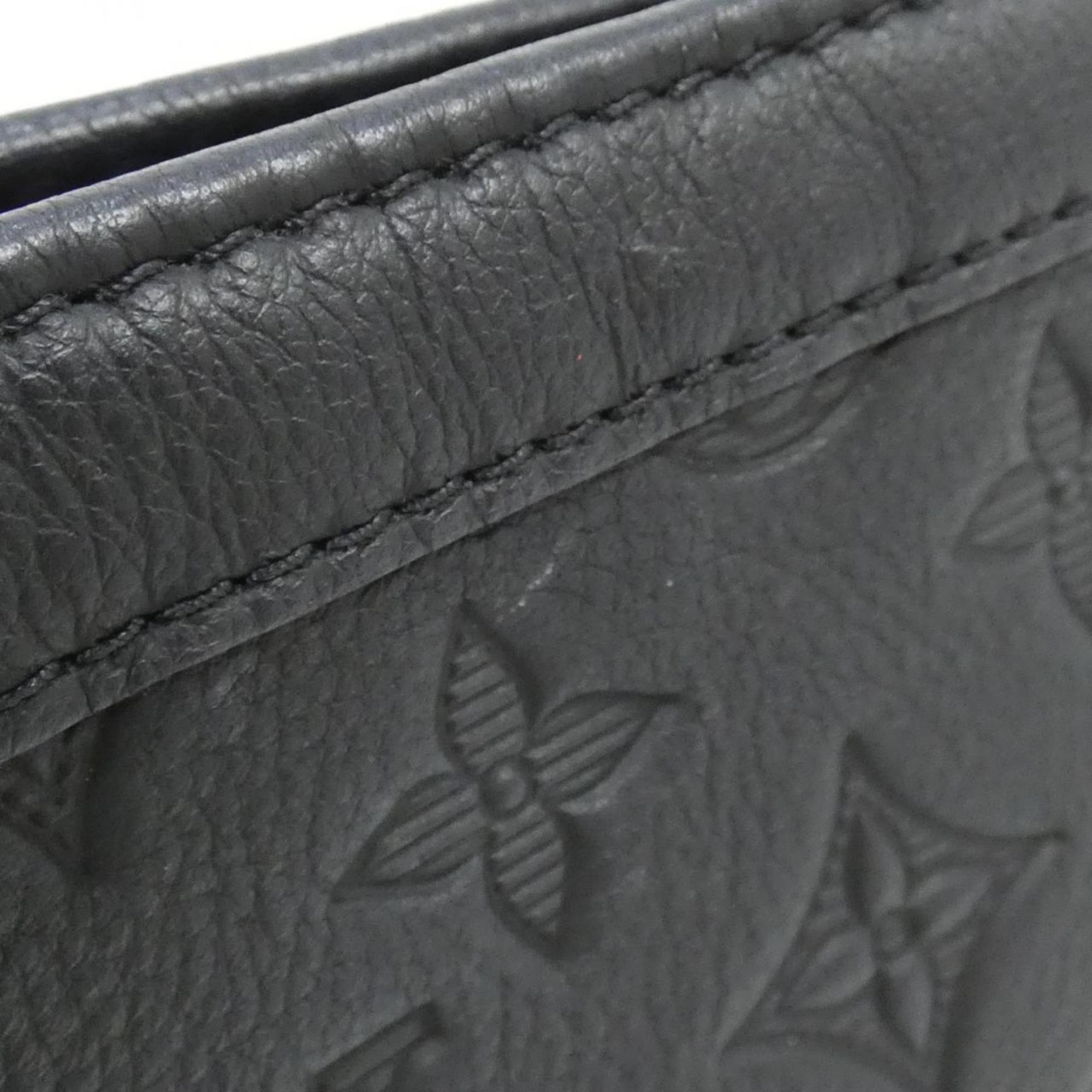Louis Vuitton Black Leather Shoulder Bag (Pre-Owned)