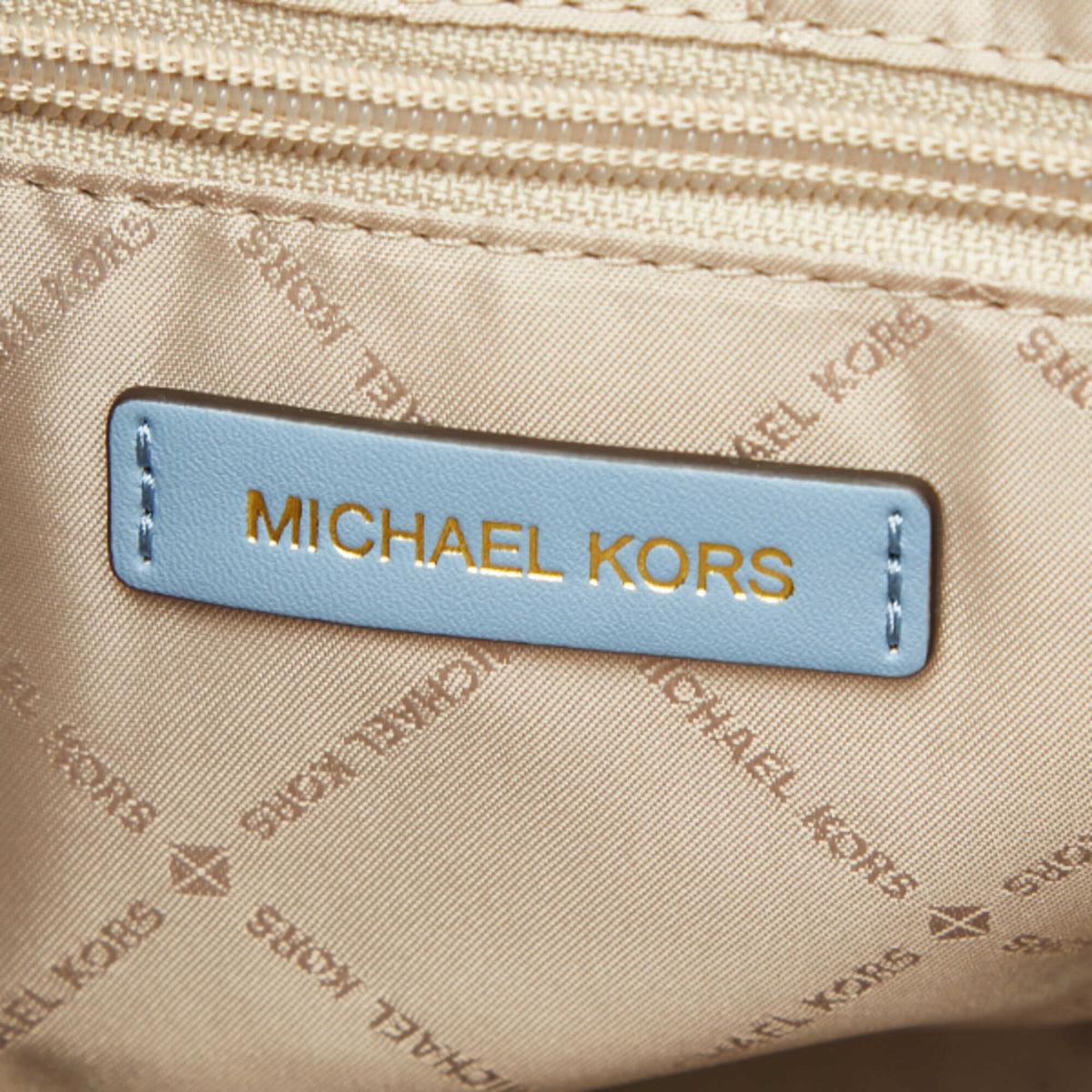 Michael Kors Blue Leather Handbag Shoulder Bag Tote Bag (Pre-Owned)
