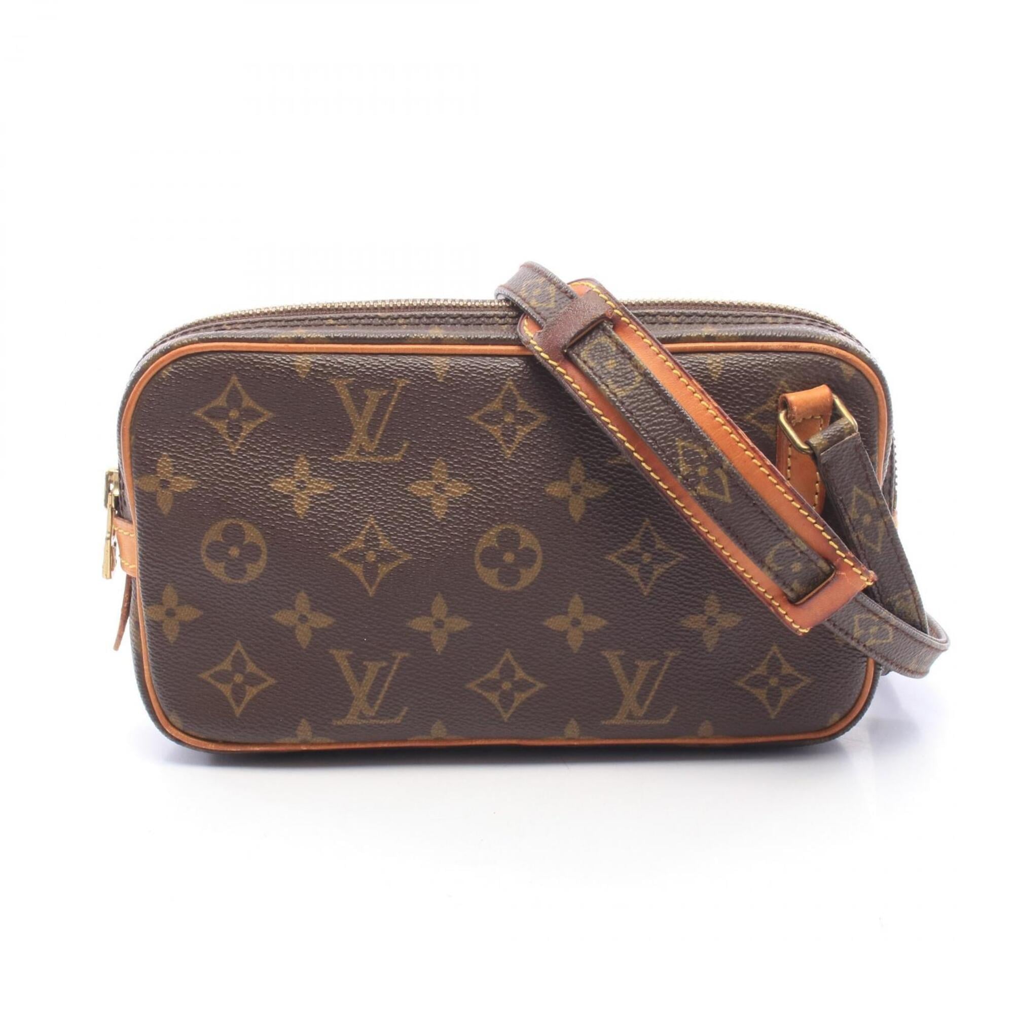 Louis Vuitton Brown Pvc Leather Handbag Shoulder Bag (Pre-Owned)