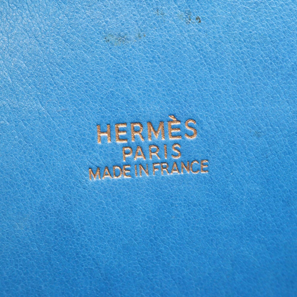 Hermes Blue Courchevel Leather Handbag (Pre-Owned)