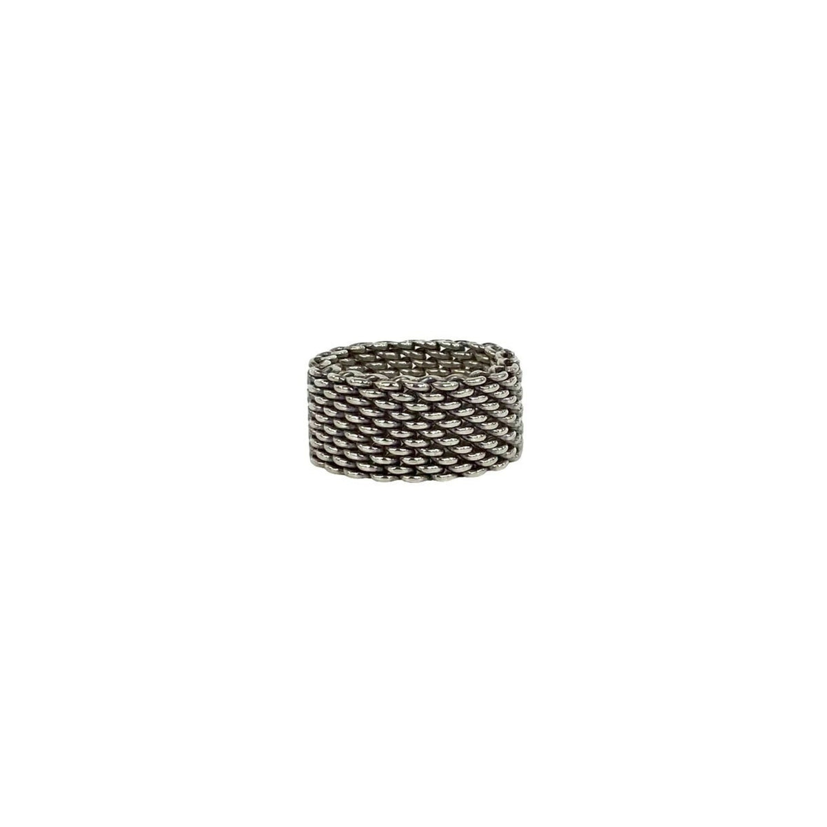 Tiffany Silver Silver 925 Band Ring (Pre-Owned)