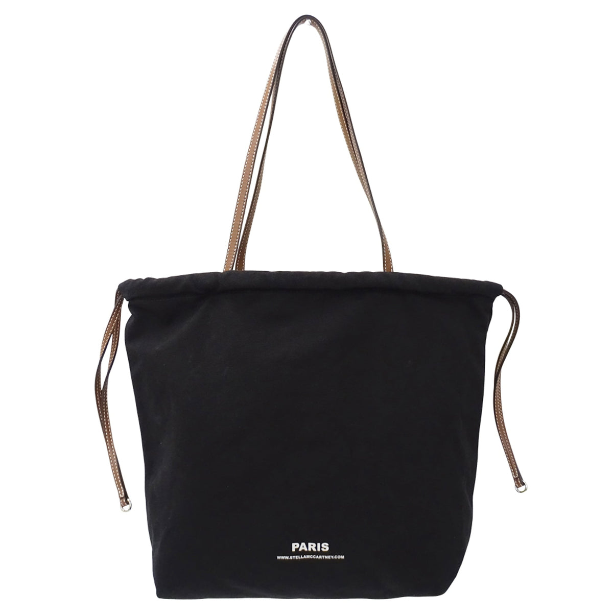 Stella Mccartney Black Canvas Handbag Tote Bag (Pre-Owned)