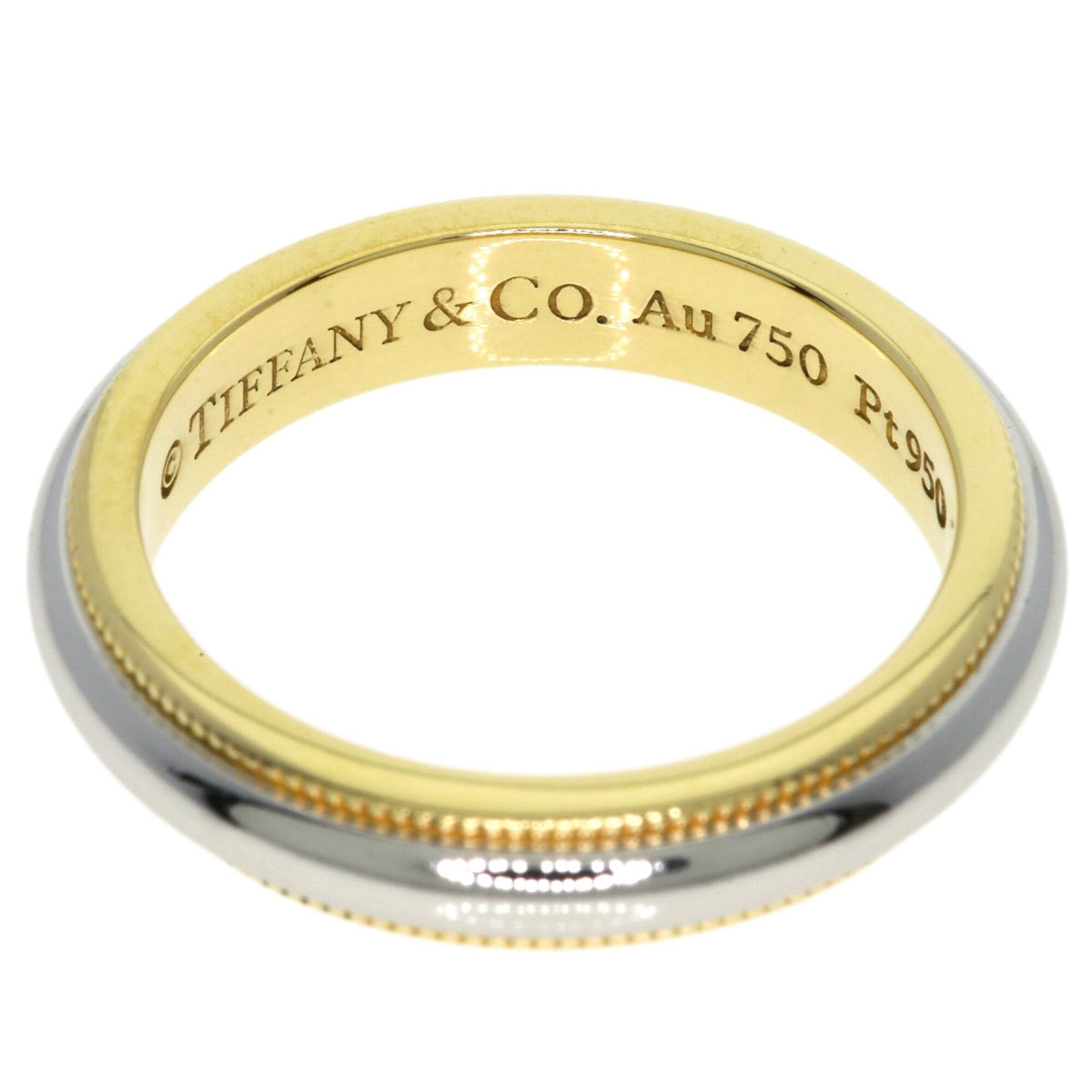 Tiffany Yellow Gold (18K) Platinum 950 Band Ring (Pre-Owned)