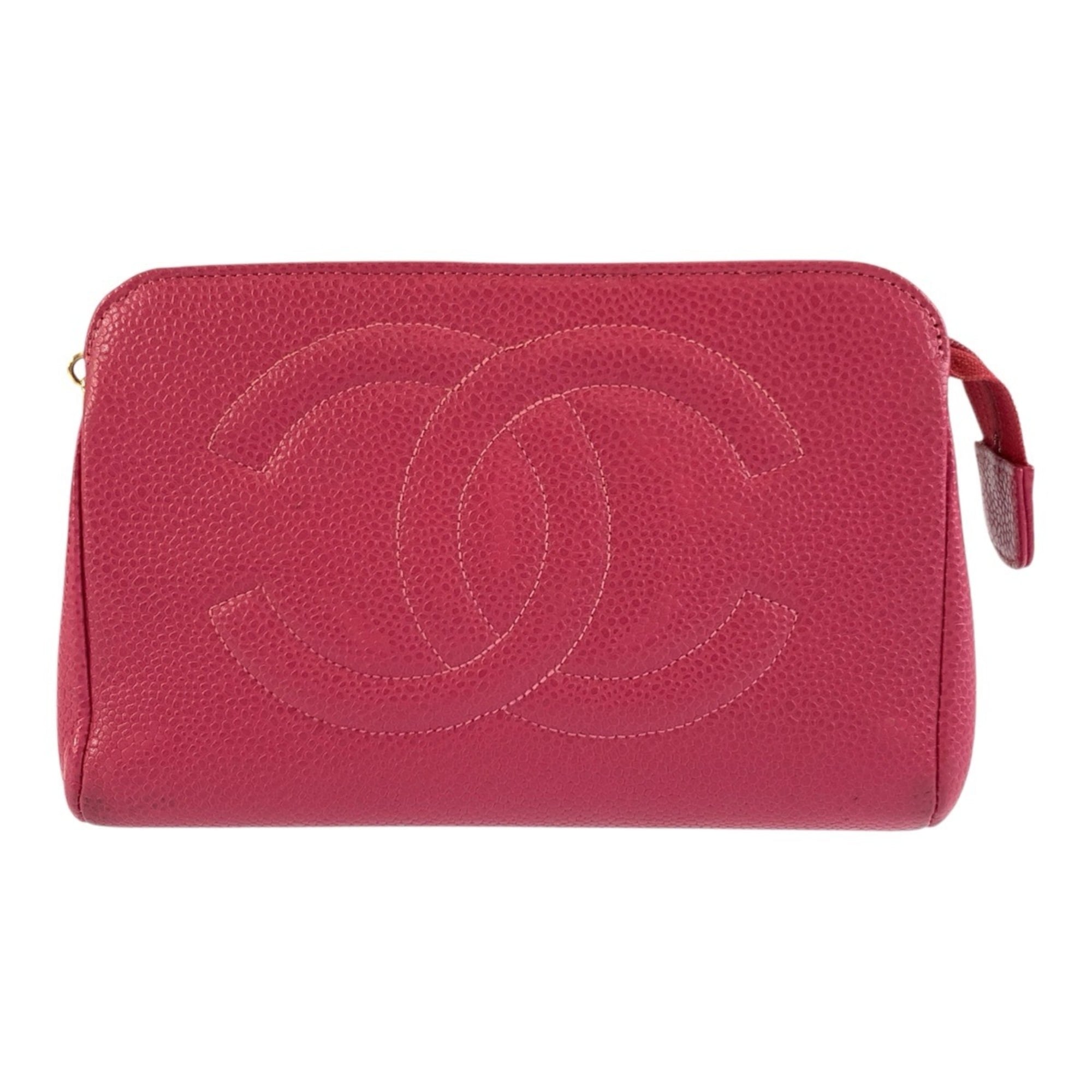 Chanel Pink Leather Pouch (Pre-Owned)