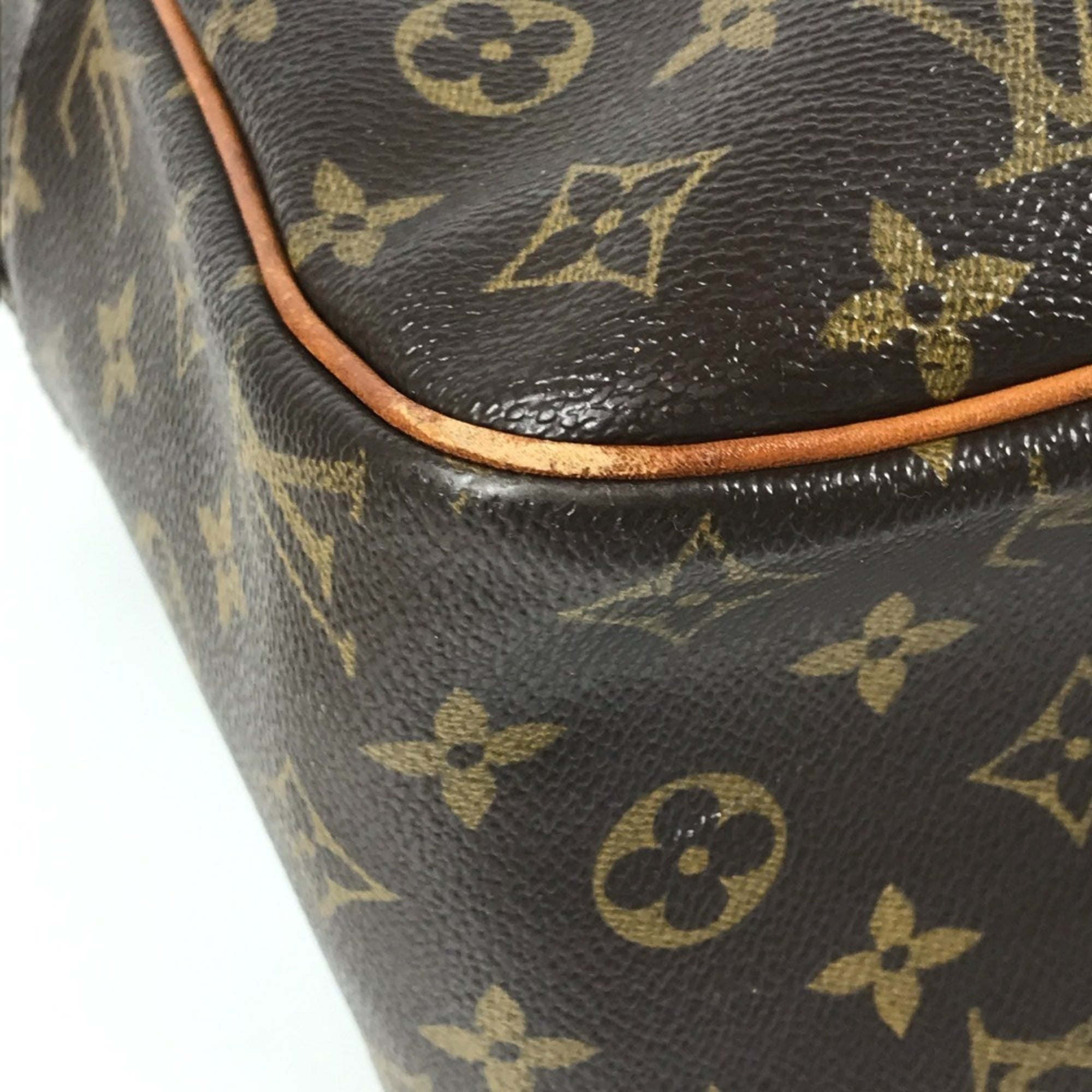 Louis Vuitton Brown Monogram Canvas Shoulder Bag Tote Bag (Pre-Owned)