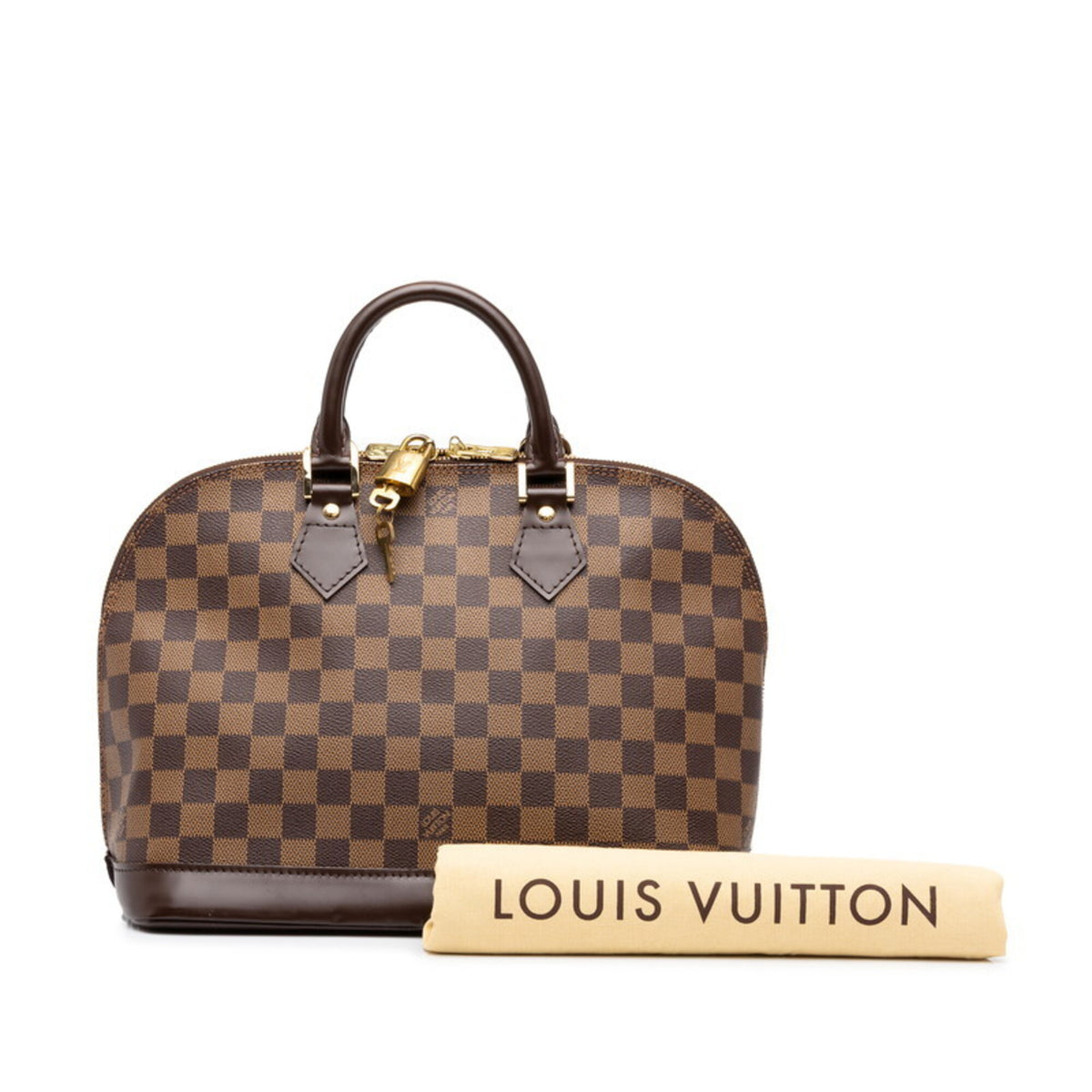 Louis Vuitton Brown Pvc Leather Handbag (Pre-Owned)