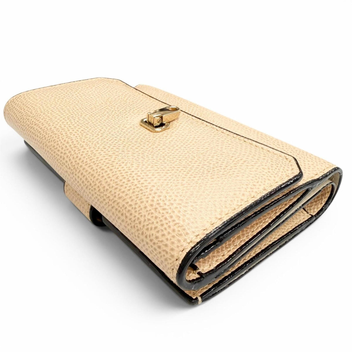 Valextra Beige Leather Wallet (Bi-Fold) (Pre-Owned)