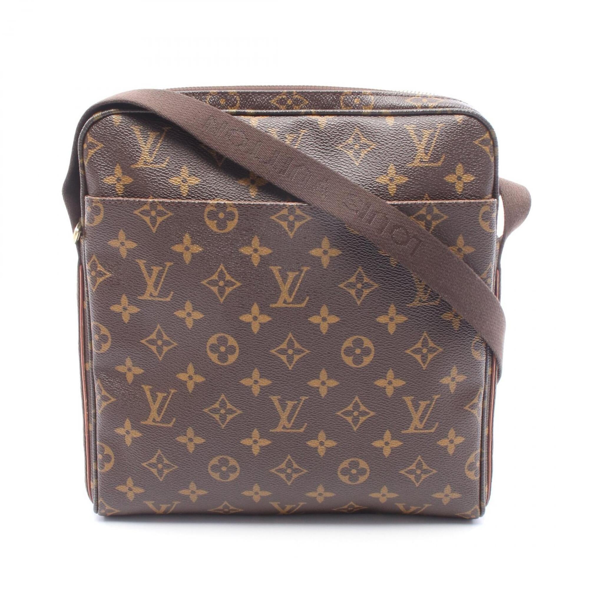 Louis Vuitton Brown Coated Canvas Pvc Monogram Leather Handbag Shoulder Bag (Pre-Owned)