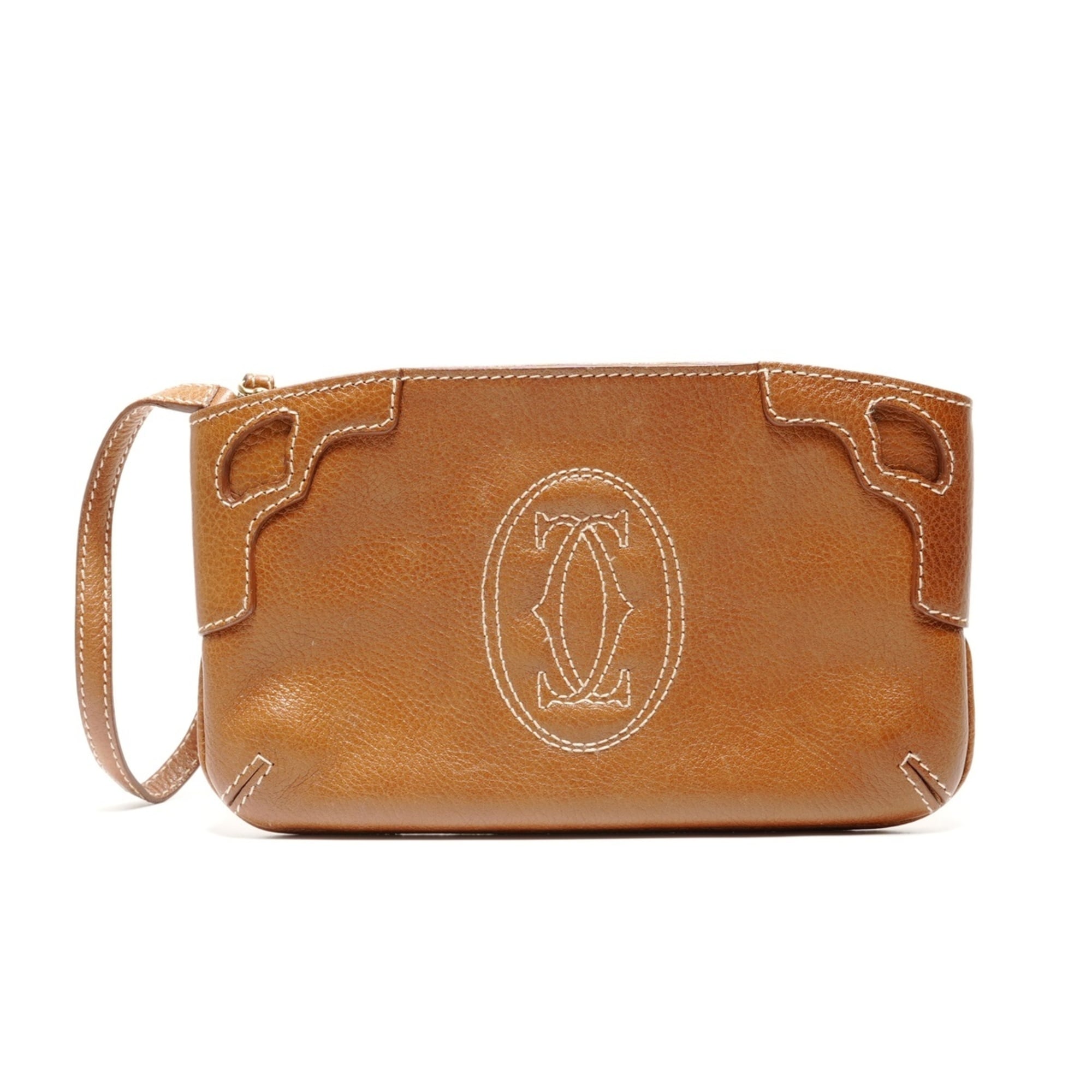 Cartier Brown Handbag Pouch (Pre-Owned)