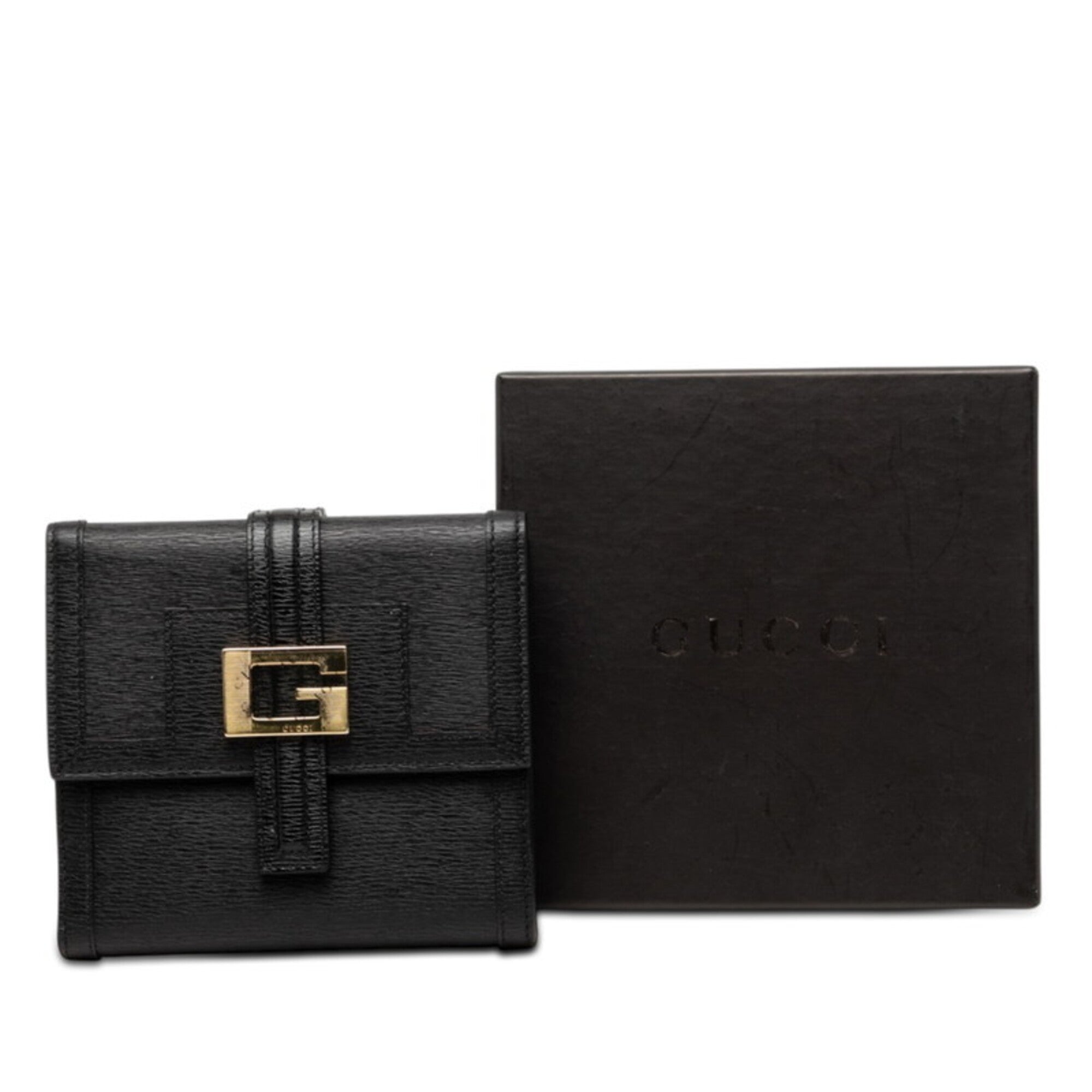 Gucci Black Leather Wallet (Bi-Fold) (Pre-Owned)