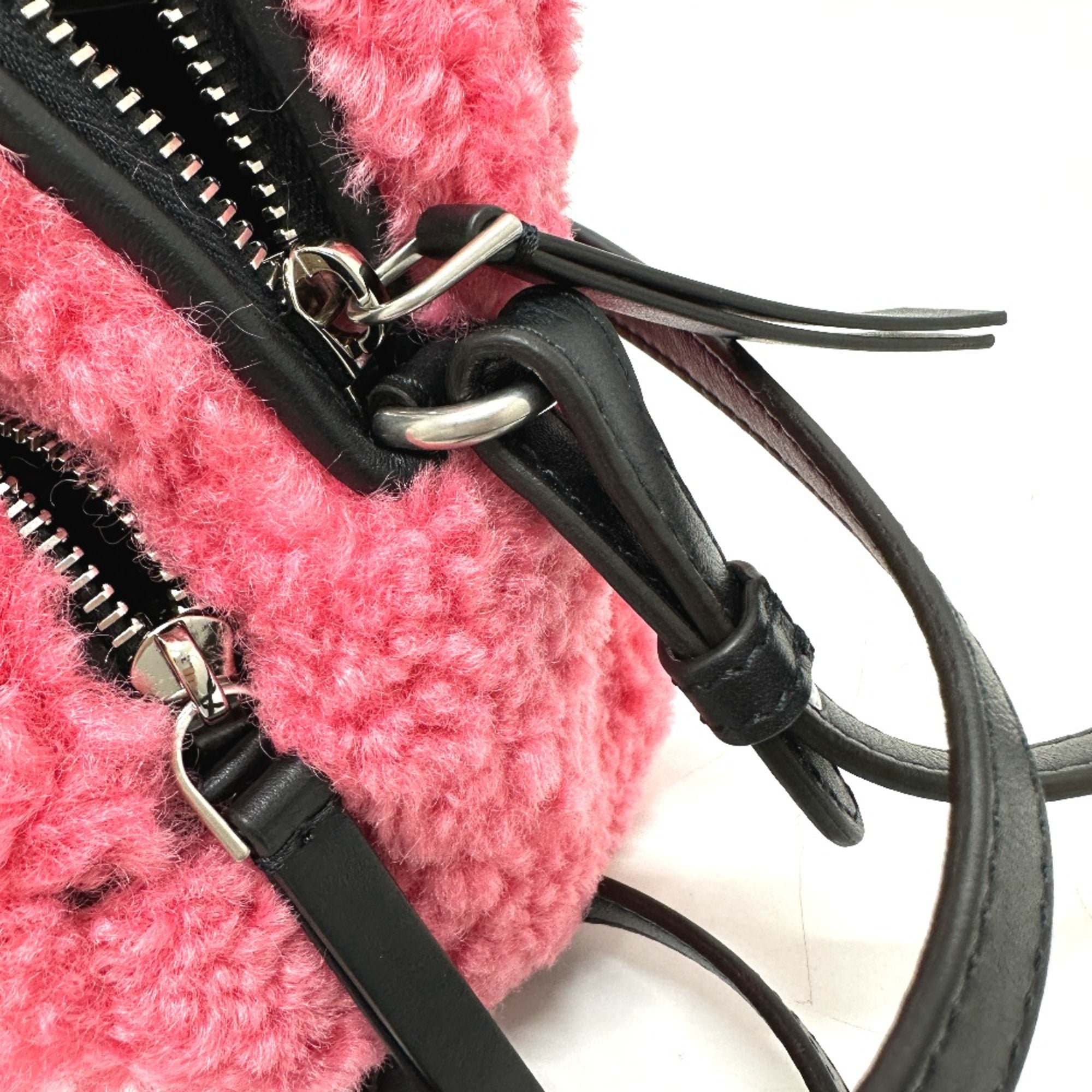 Moncler Pink Polyester Shoulder Bag (Pre-Owned)