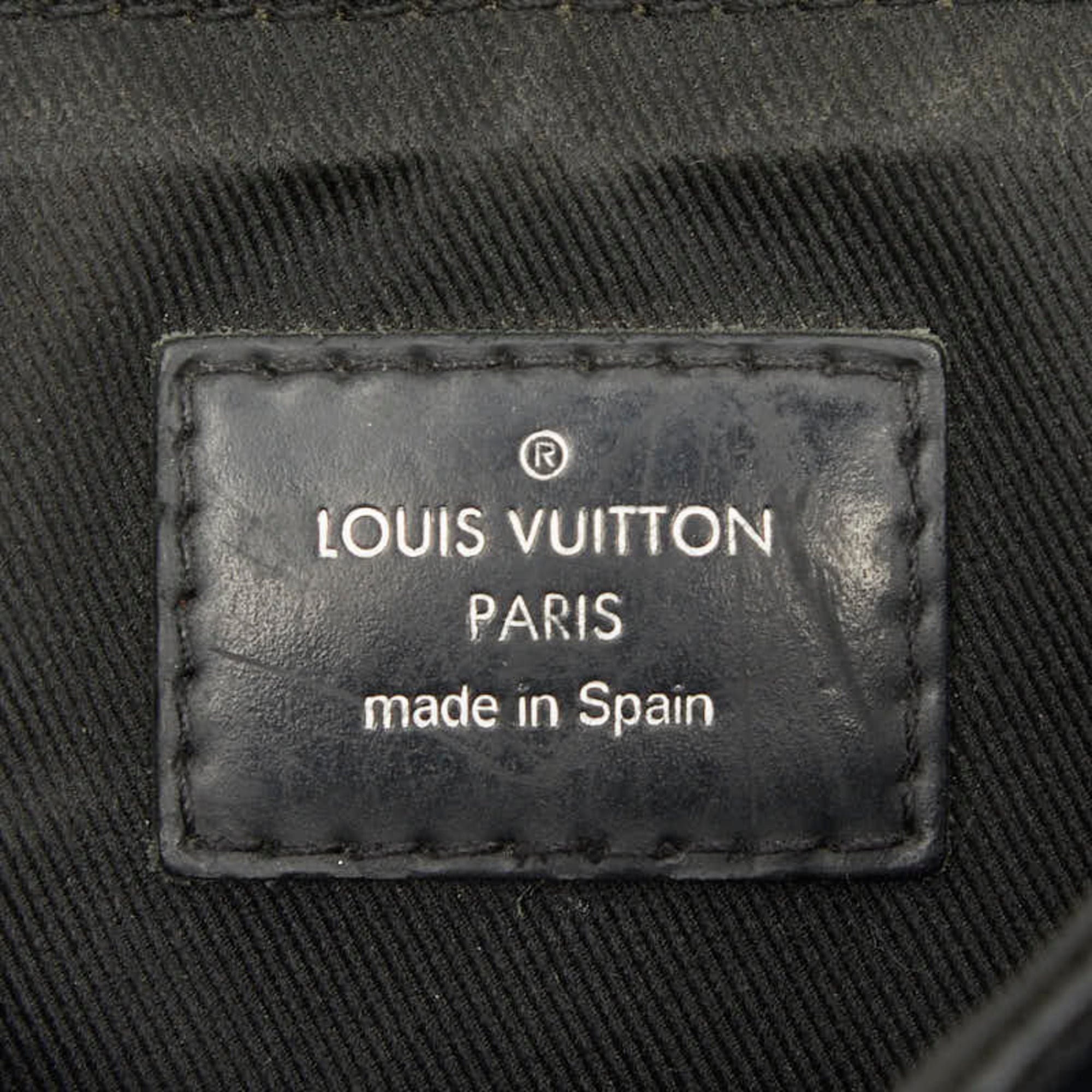 Louis Vuitton Black Damier Graphite Pvc Leather Shoulder Bag (Pre-Owned)